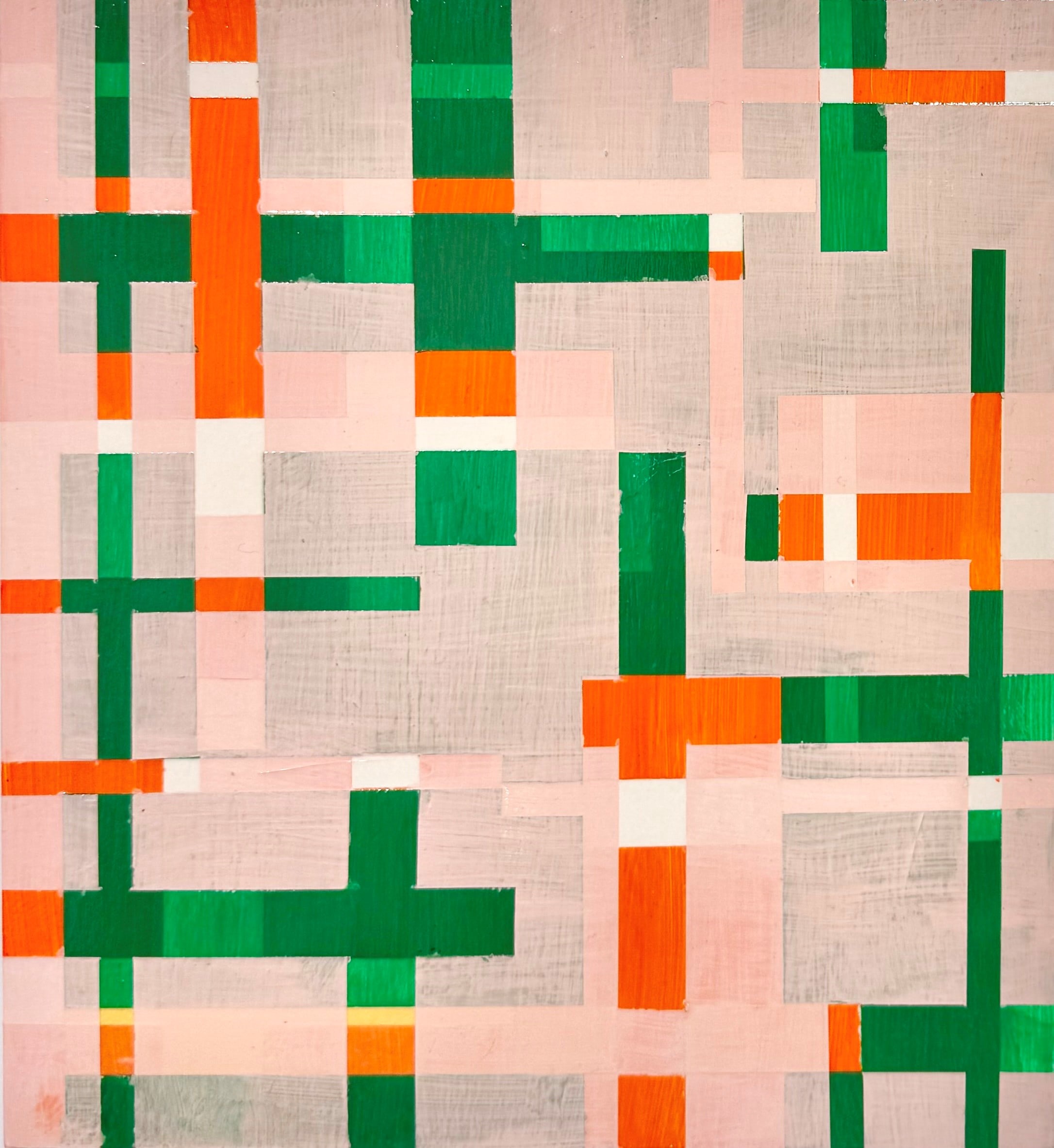 Image of Kubistisches Aquarell (Green)