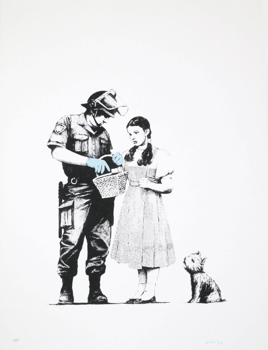 Banksy Liquidated Louis Vuitton Canvas Print - Artifacts World