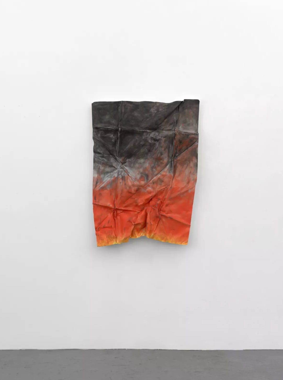 Anna Fasshauer Flag, 2024 Aluminum and lacquer, 48 3/8 x 36 5/8 x 3 1/8 in. (122.9 x 93 x...