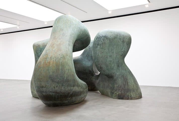 Moore’s ‘‘Large  Two Forms’’ from  1966 at the  Gagosian Gallery in London.Credit...Mike Bruce/Courtesy Gagosian Gallery