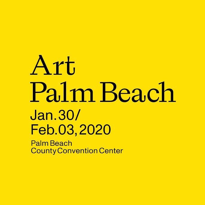 Art Palm Beach Logo, bright Yellow