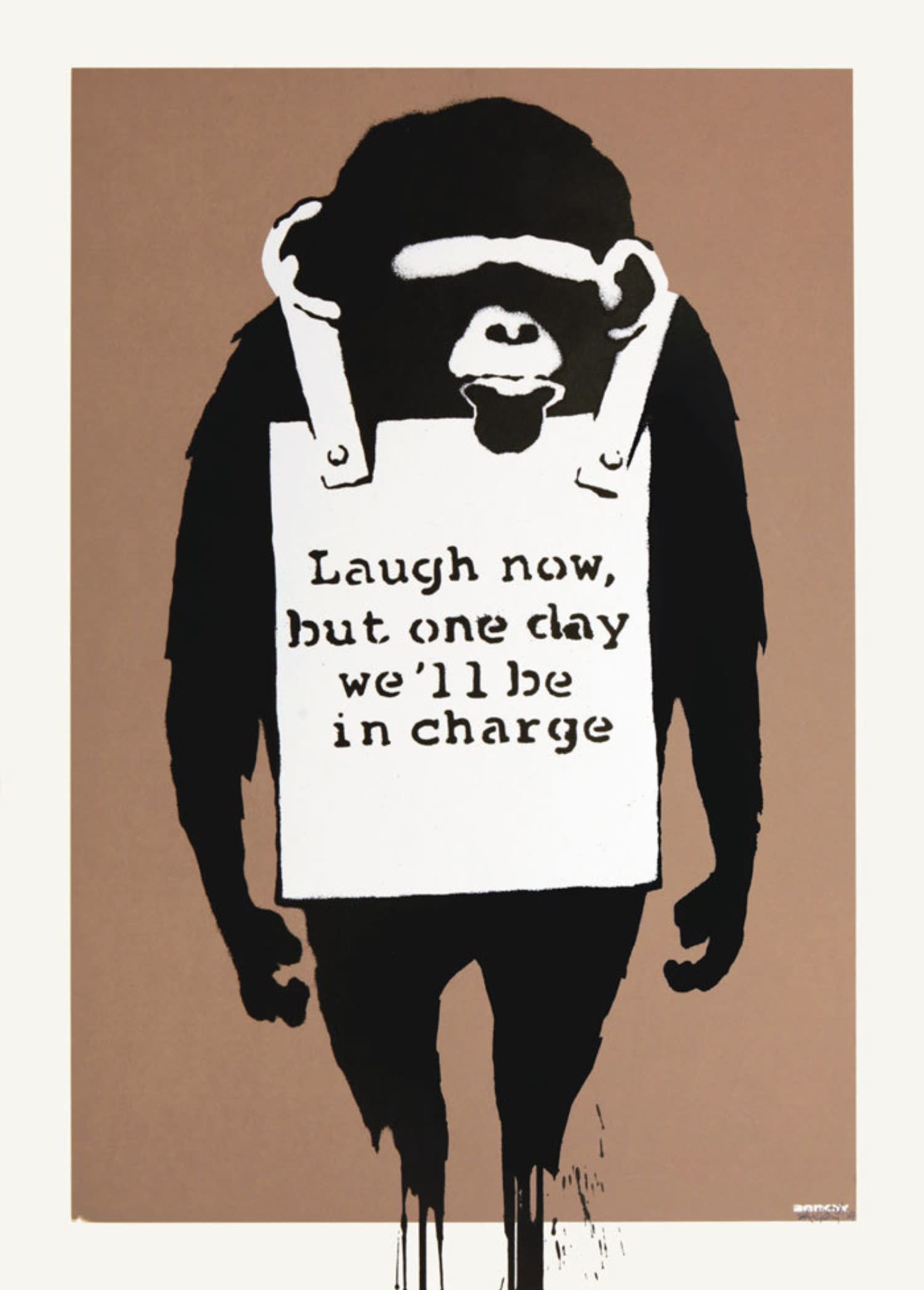 Banksy Laugh Now print