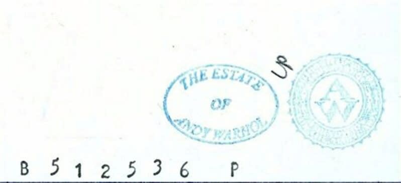 Andy Warhol Estate Stamp