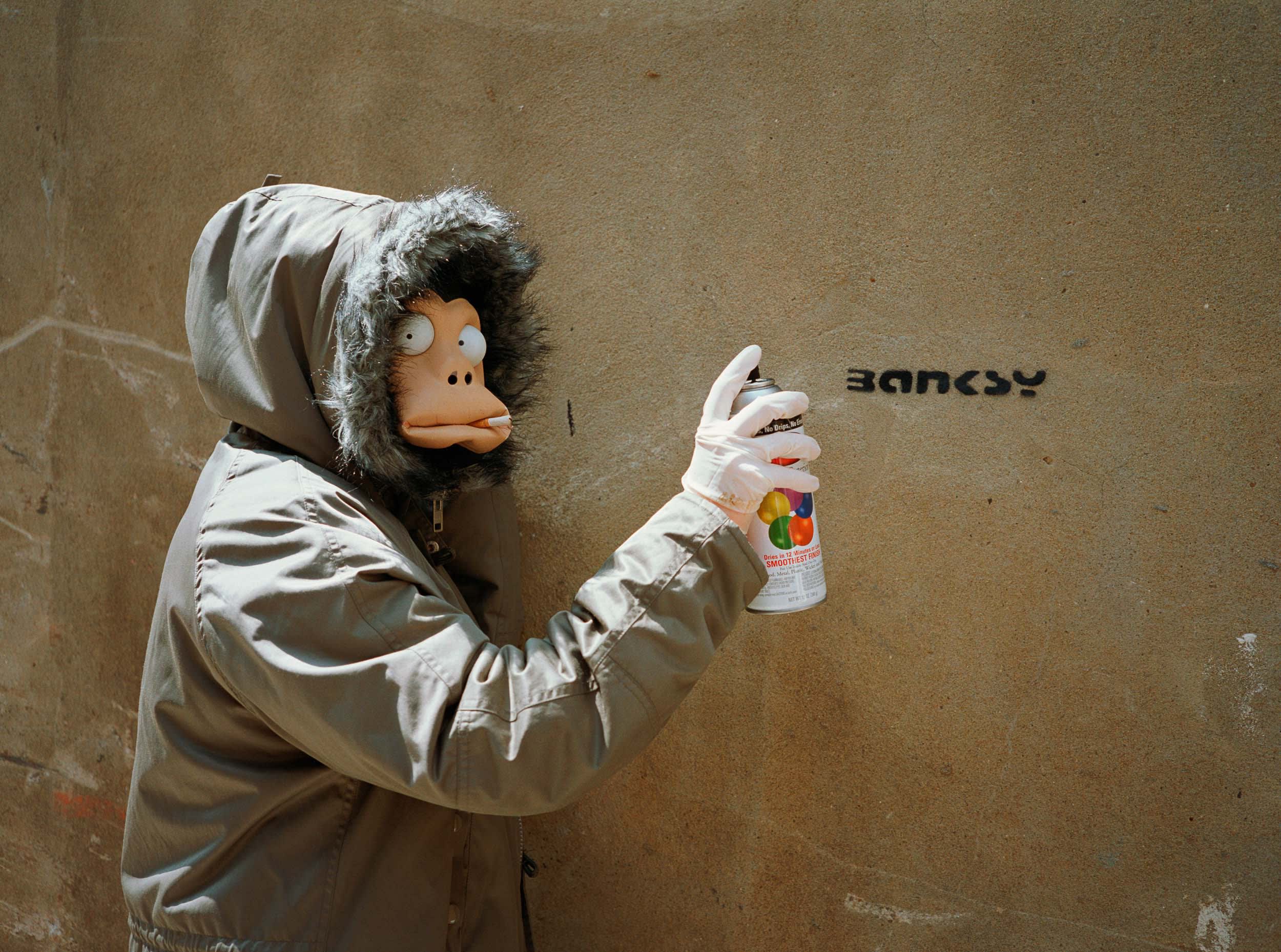 Banksy Monkey Mask Session James Pfaff