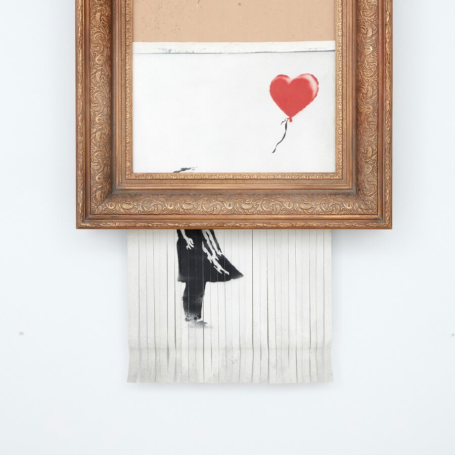 Shredded Girl with Balloon by Banksy