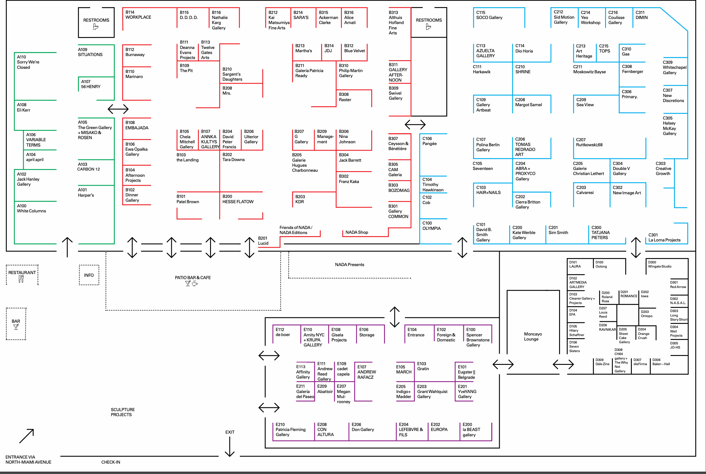 NADA Miami Map