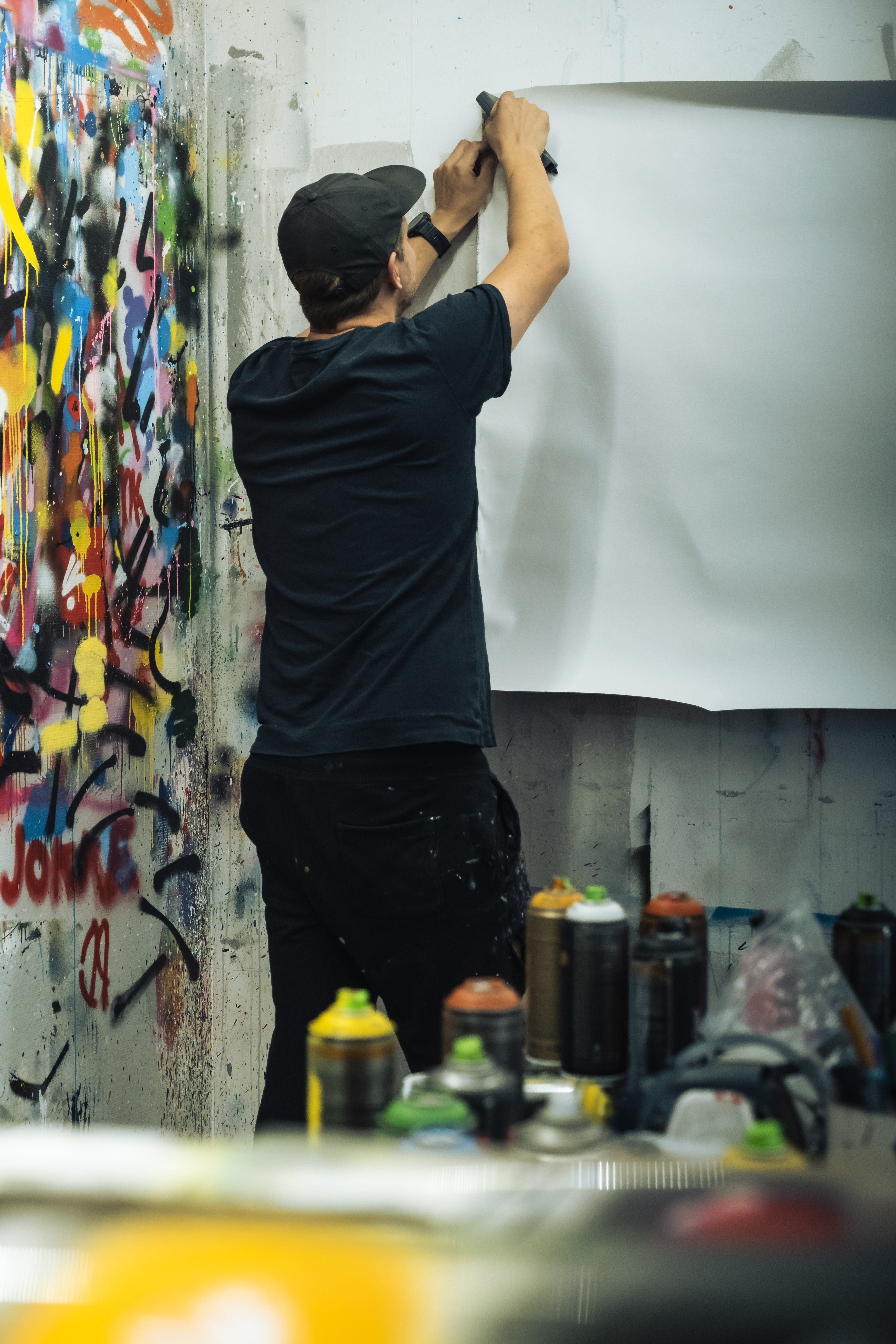 behind the scenes photograph from the studio of Martin Whatson.