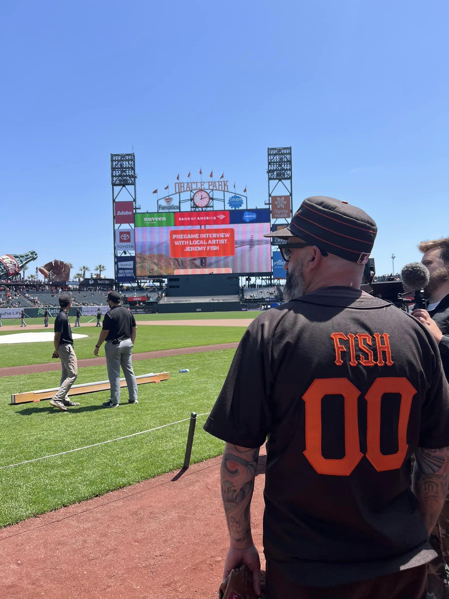 Jeremy Fish in residence with the SF Giants