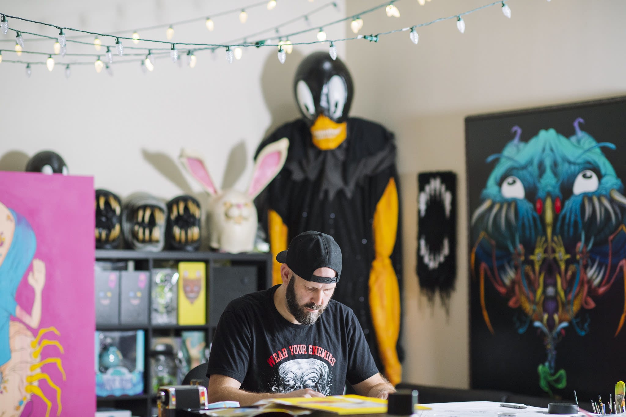 Studio visit with artist Alex Pardee