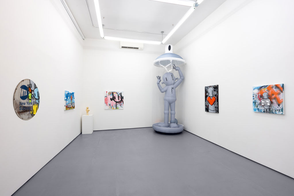 Photograph of Chris RWK's solo exhibition and installation at Harman Projects NYC.