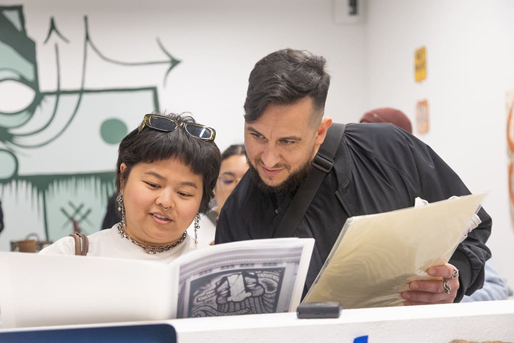 Image from the opening reception of GATS: 20 Years of GATS.