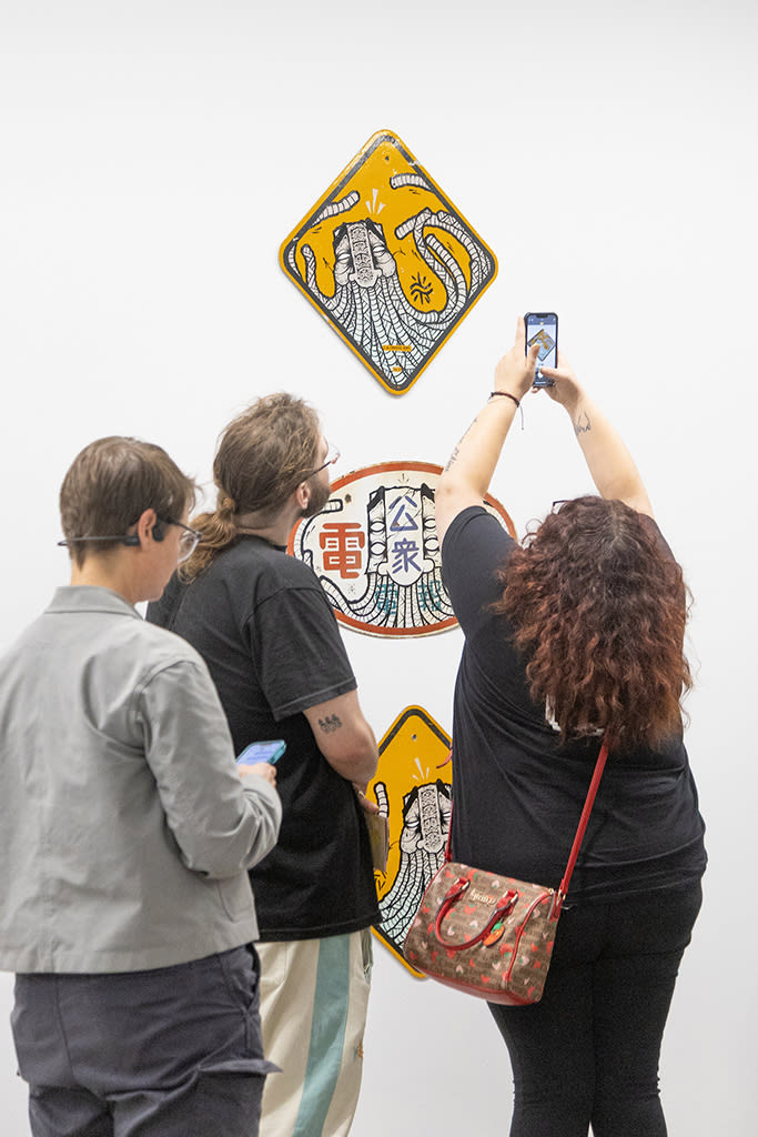 Image from the opening reception of GATS: 20 Years of GATS.