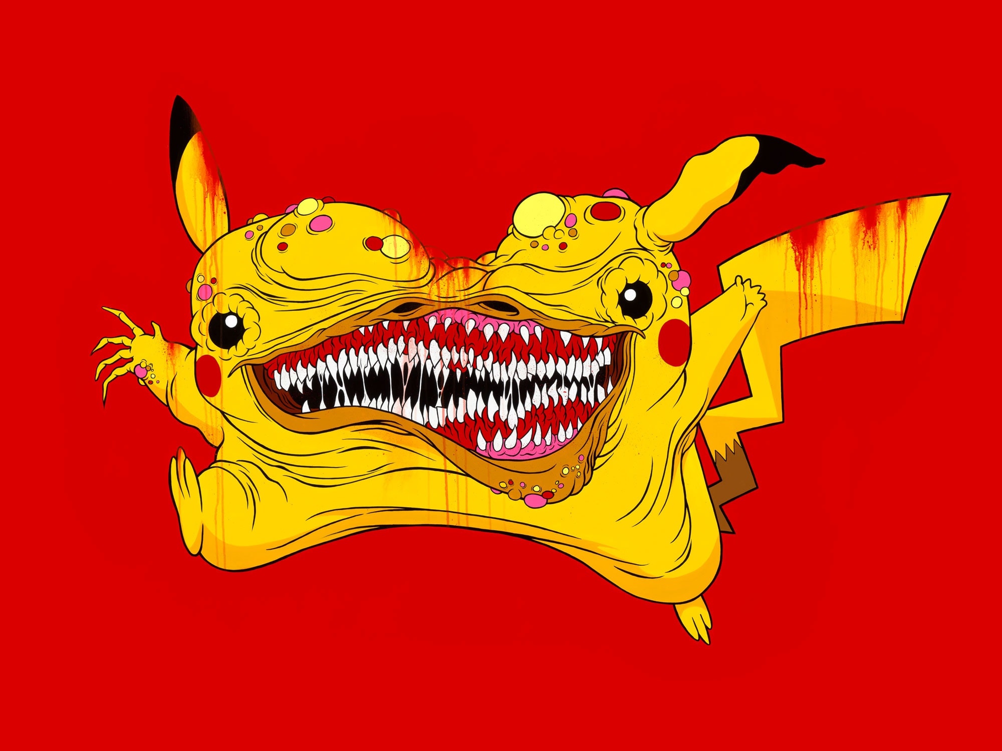 Illustration of Pikachu by Alex Pardee