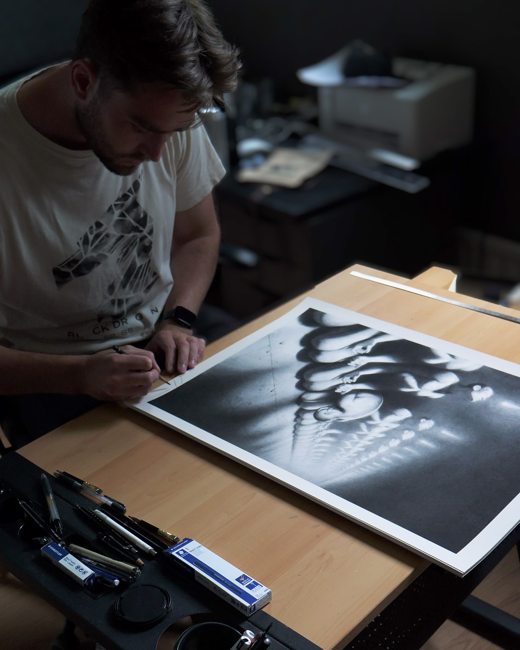 Miles Johnston signing prints