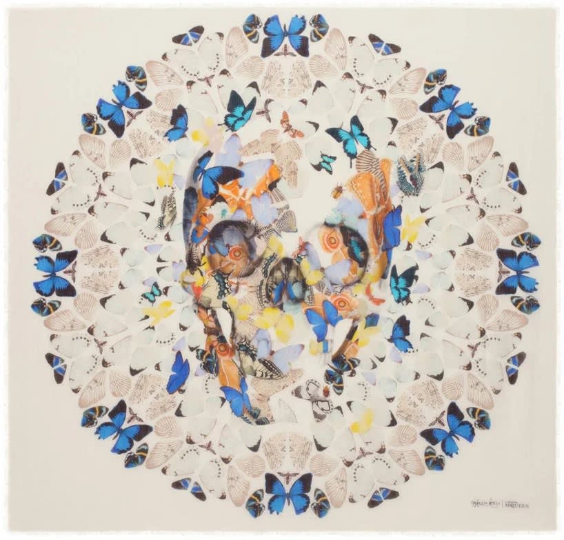 Love the butterflies in this scarf by Takashi Murakami for Louis