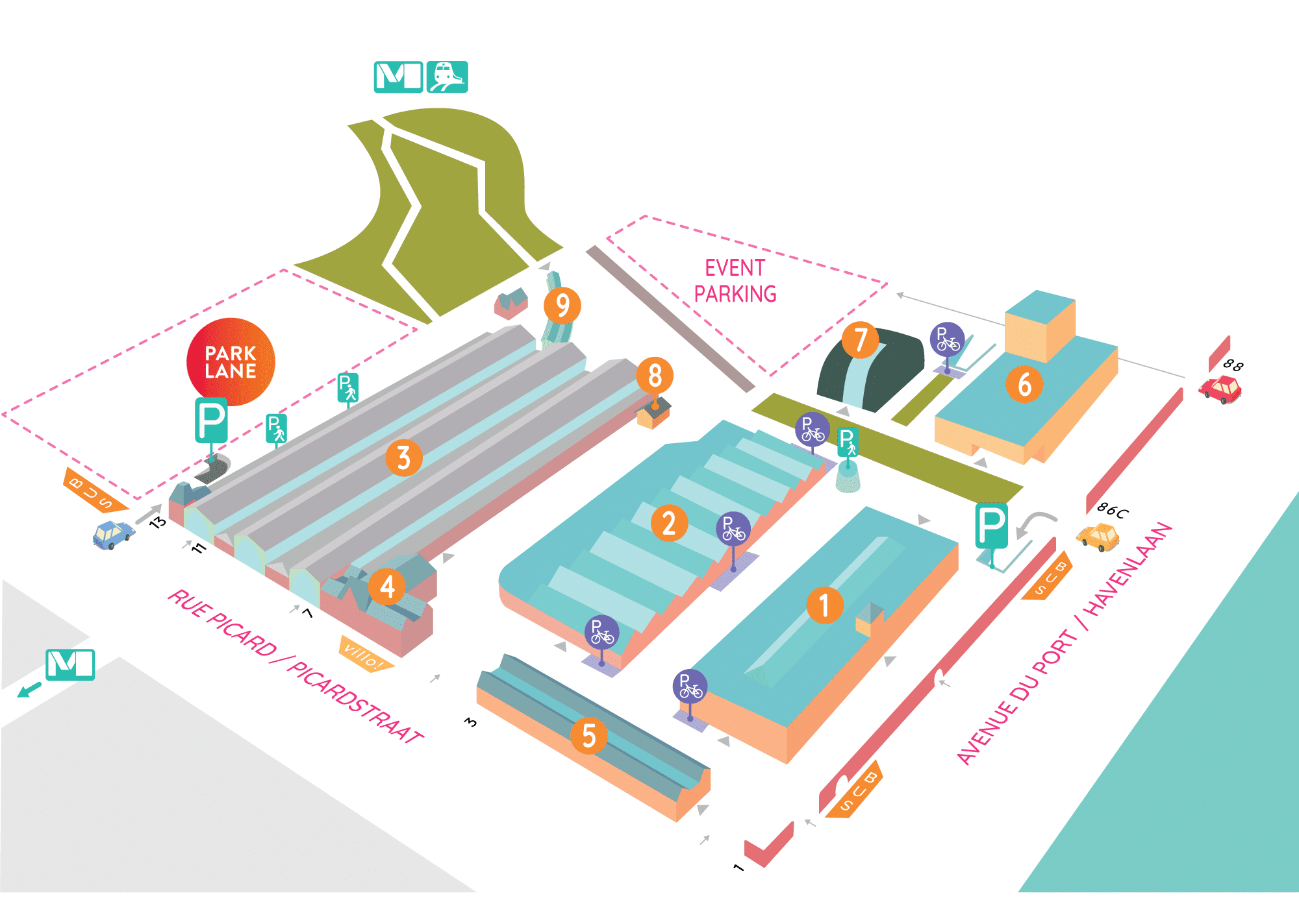 Tour & Taxis brussels map