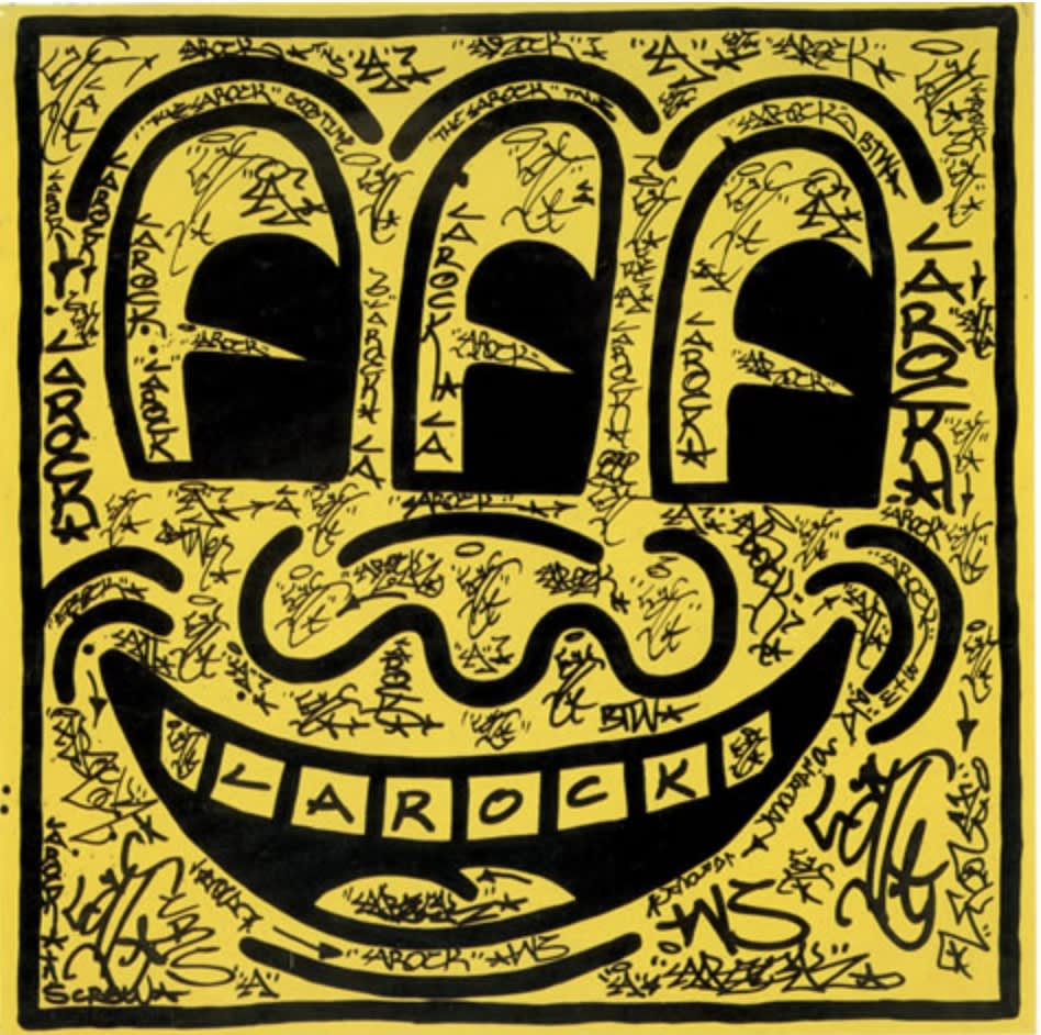 Untitled by Keith Haring and LA II, 1981