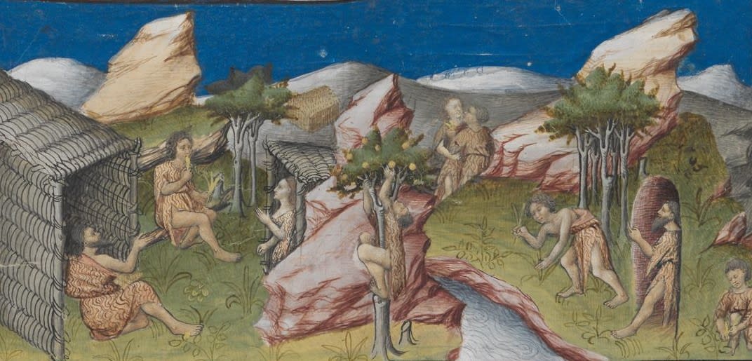 Illuminated manuscript by the Master of the Vienna Roman de la Rose de Vienne. Medieval art, La Gabrielle Fine Arts SA, Geneva.