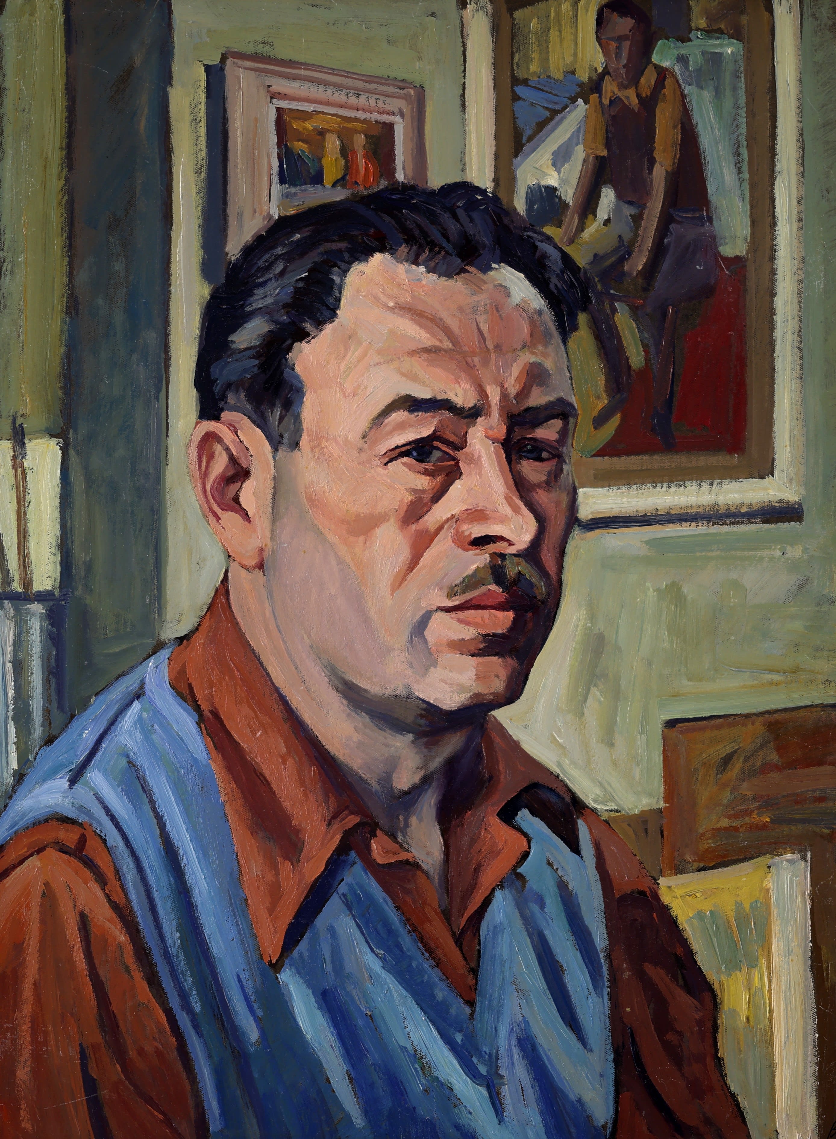 Jack Beder; Self Portrait, 1955
