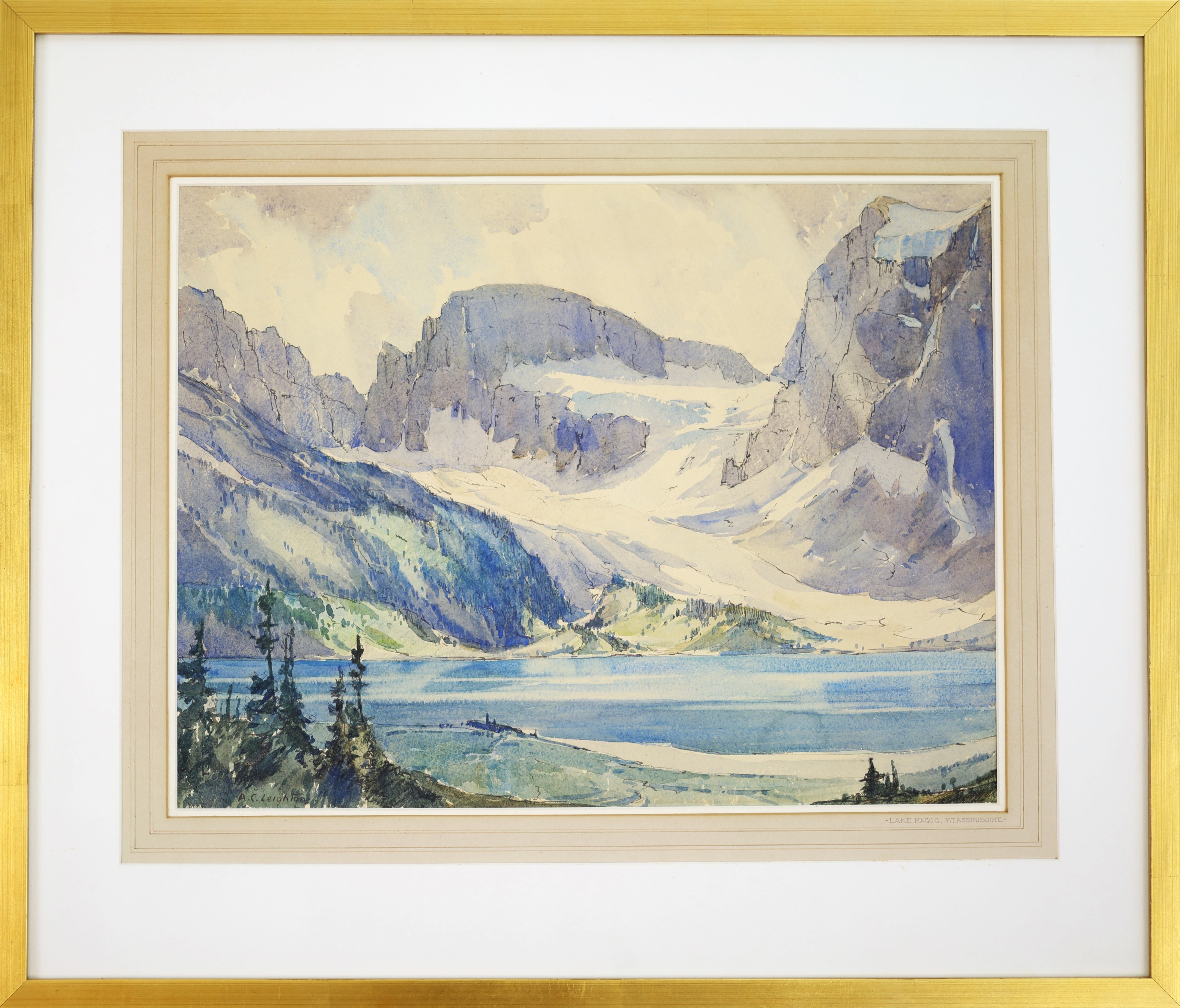 A.C. Leighton; Lake Magog, Mt. Assiniboine