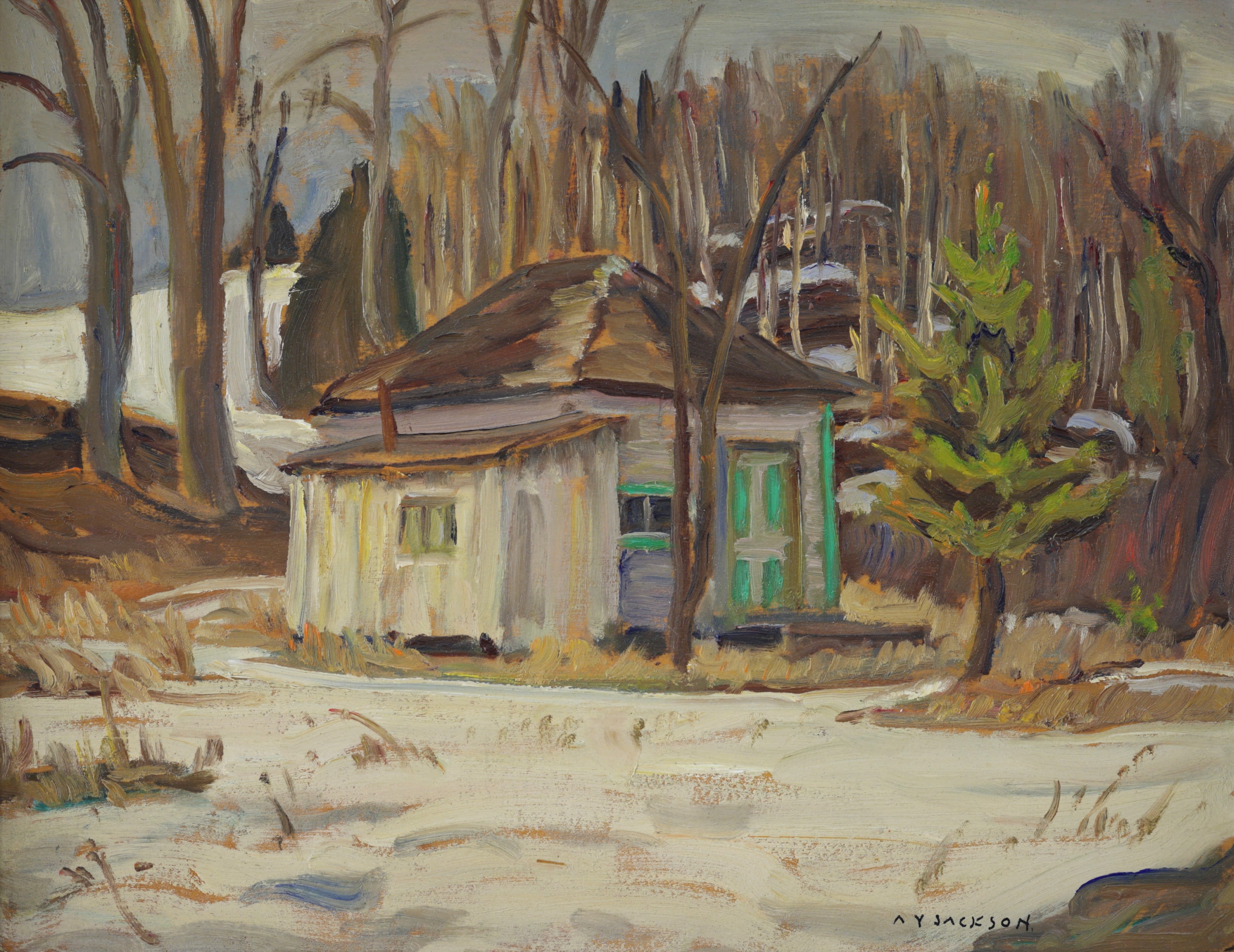 A.Y. Jackson; Summer House at Poltimore, Quebec