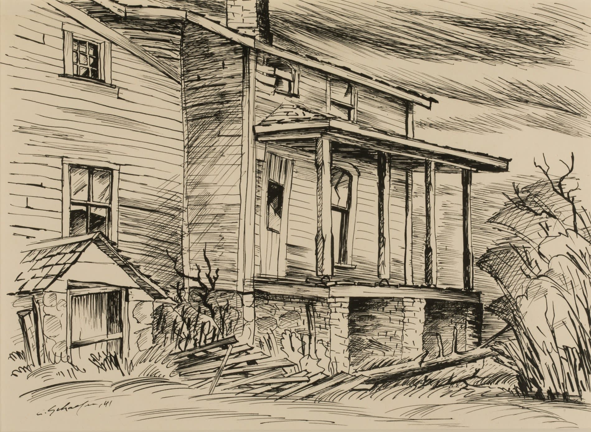 Carl Schaefer; Old House in Bentnick
