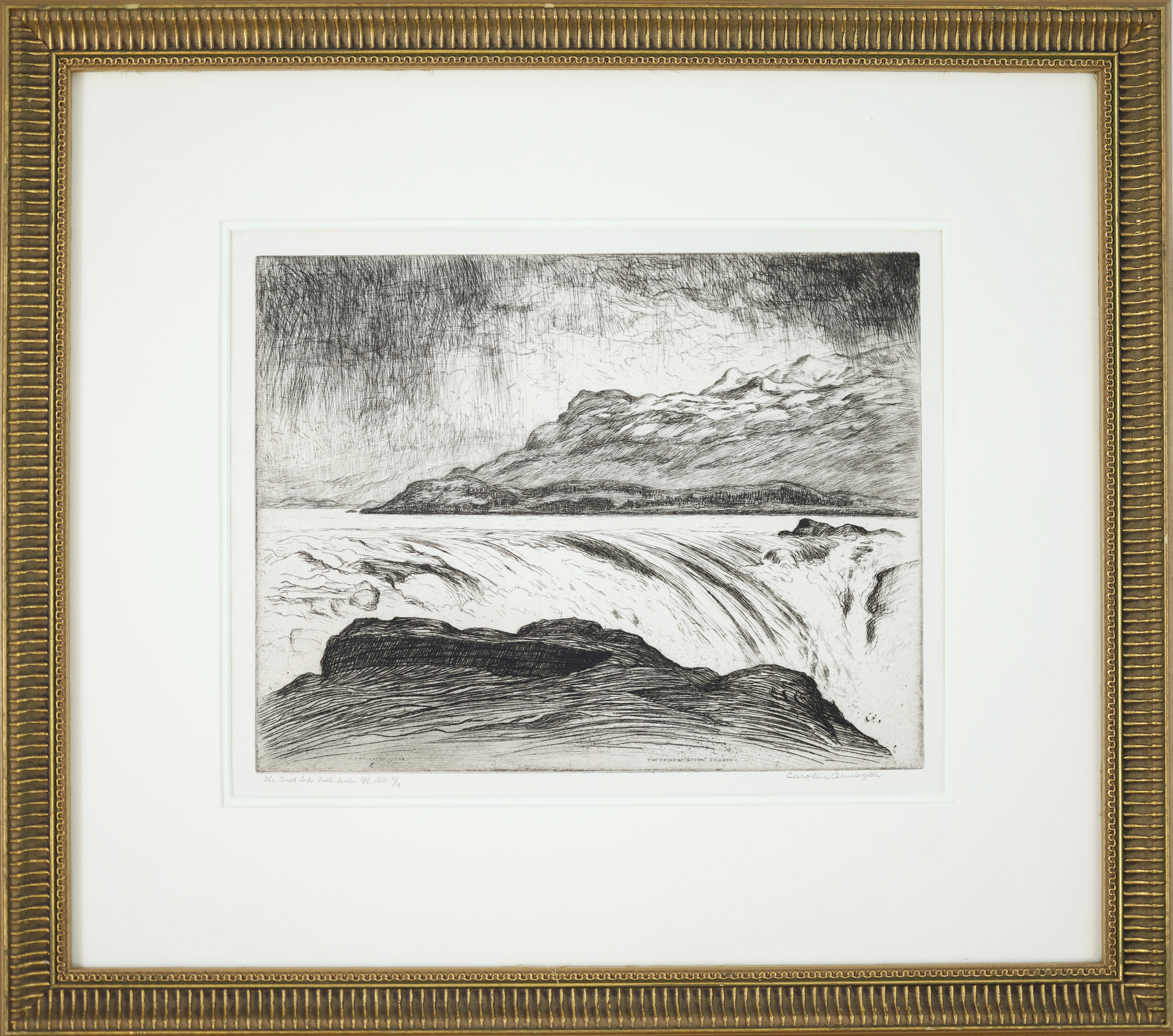 Caroline Armington; The Falls at Stora, Sweden