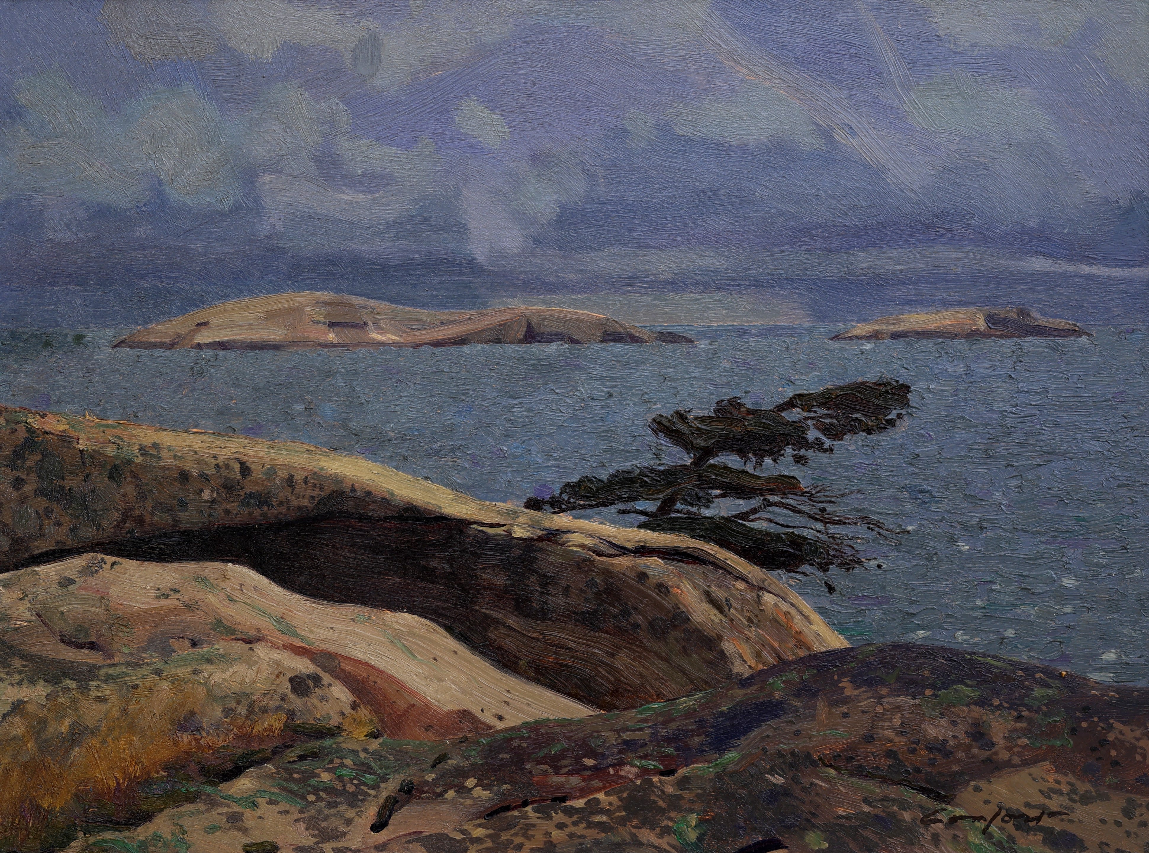Charles Comfort; Approaching Storm (Midway Island, Georgian Bay)