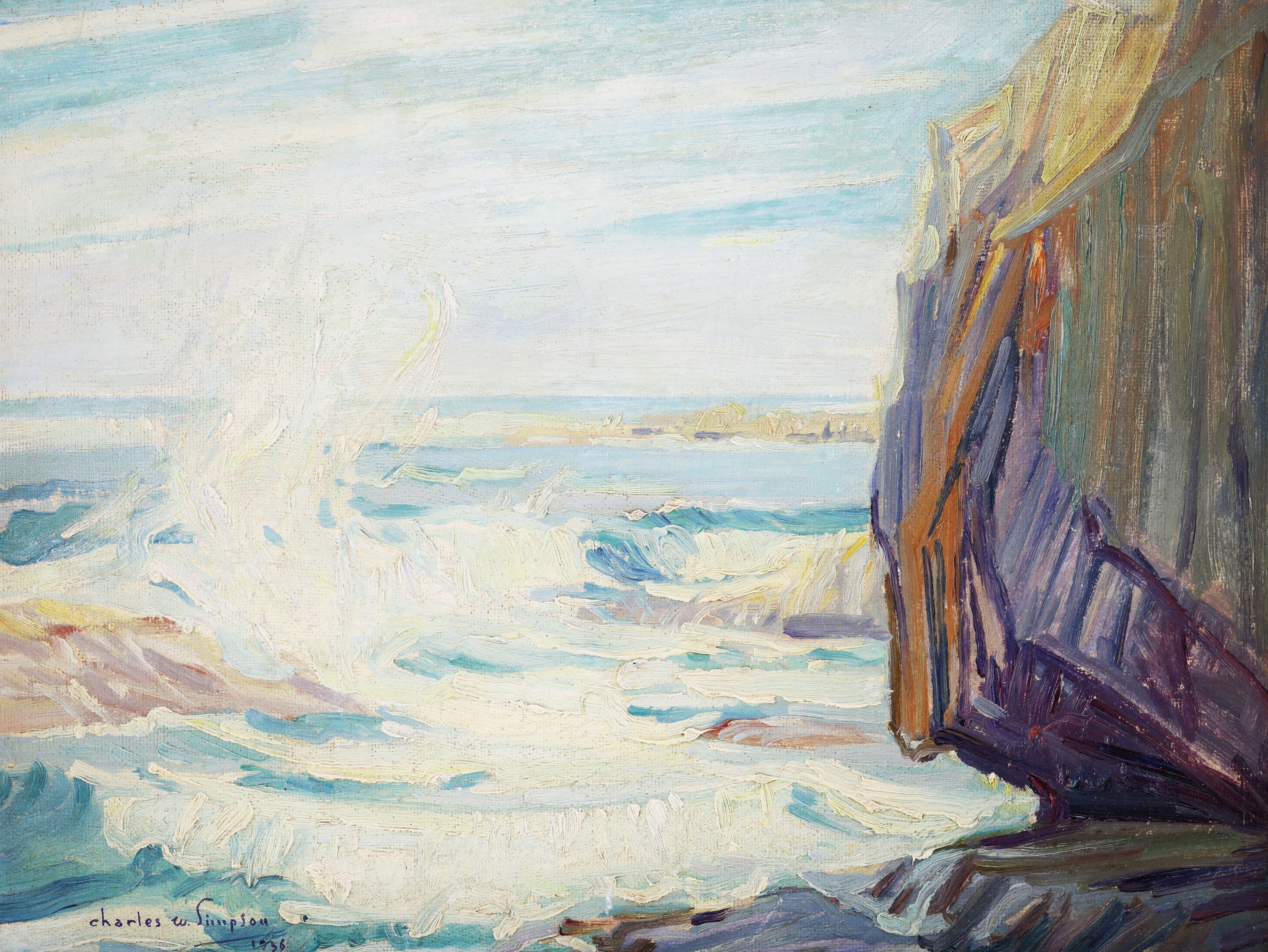 Charles Walter Simpson; Surf, Summer Afternoon, Ogunquit 