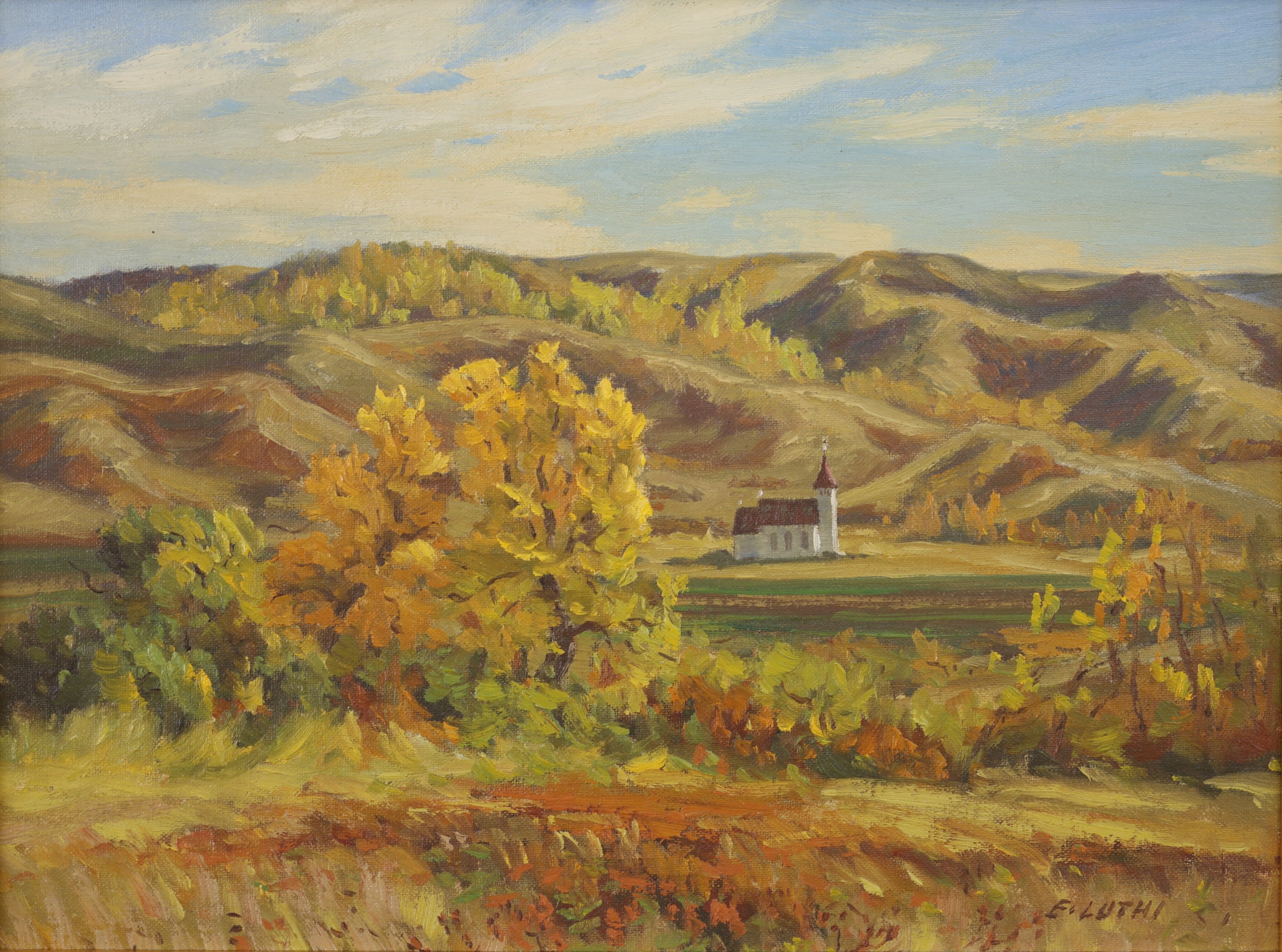 Ernest Luthi; September in The Qu'Appelle Valley