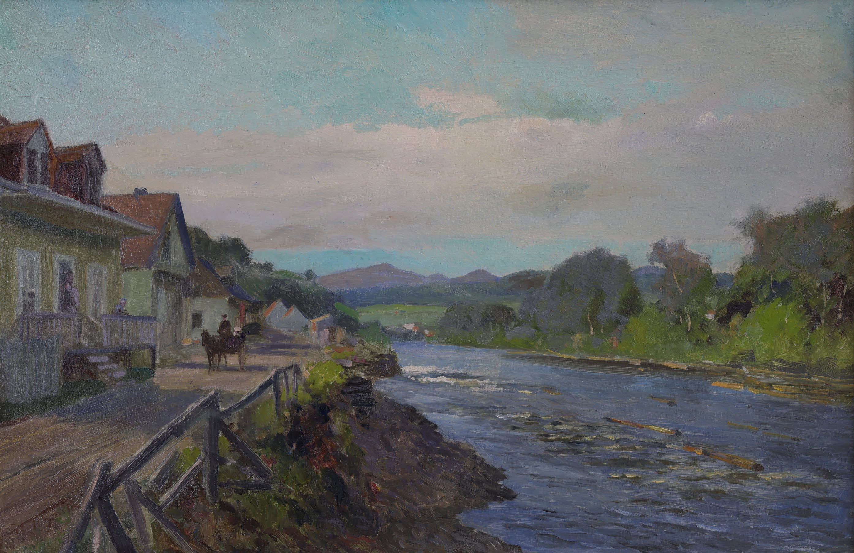 Frederic Marlett Bell-Smith; Town By the River