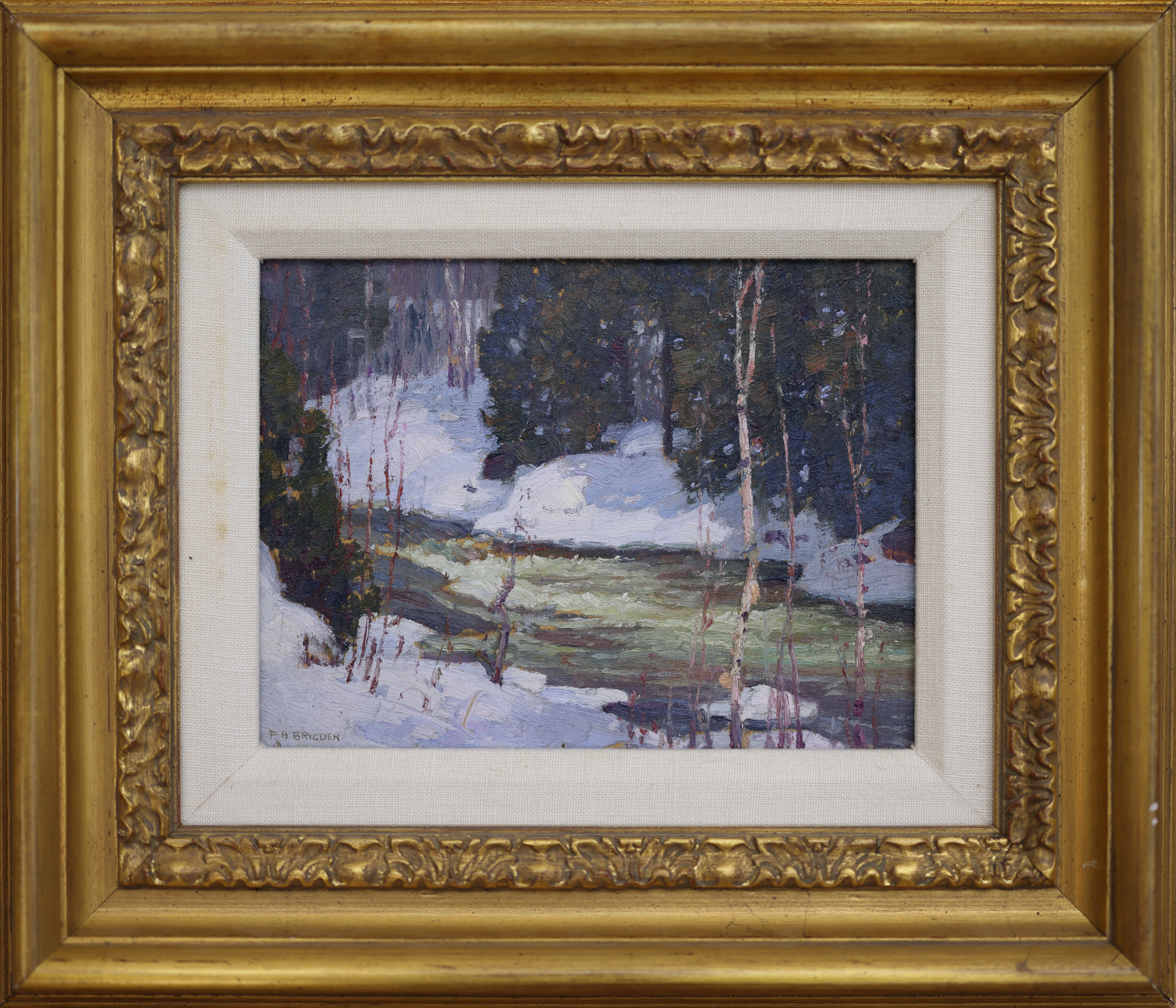 Frederick Henry Brigden; Winter Stream