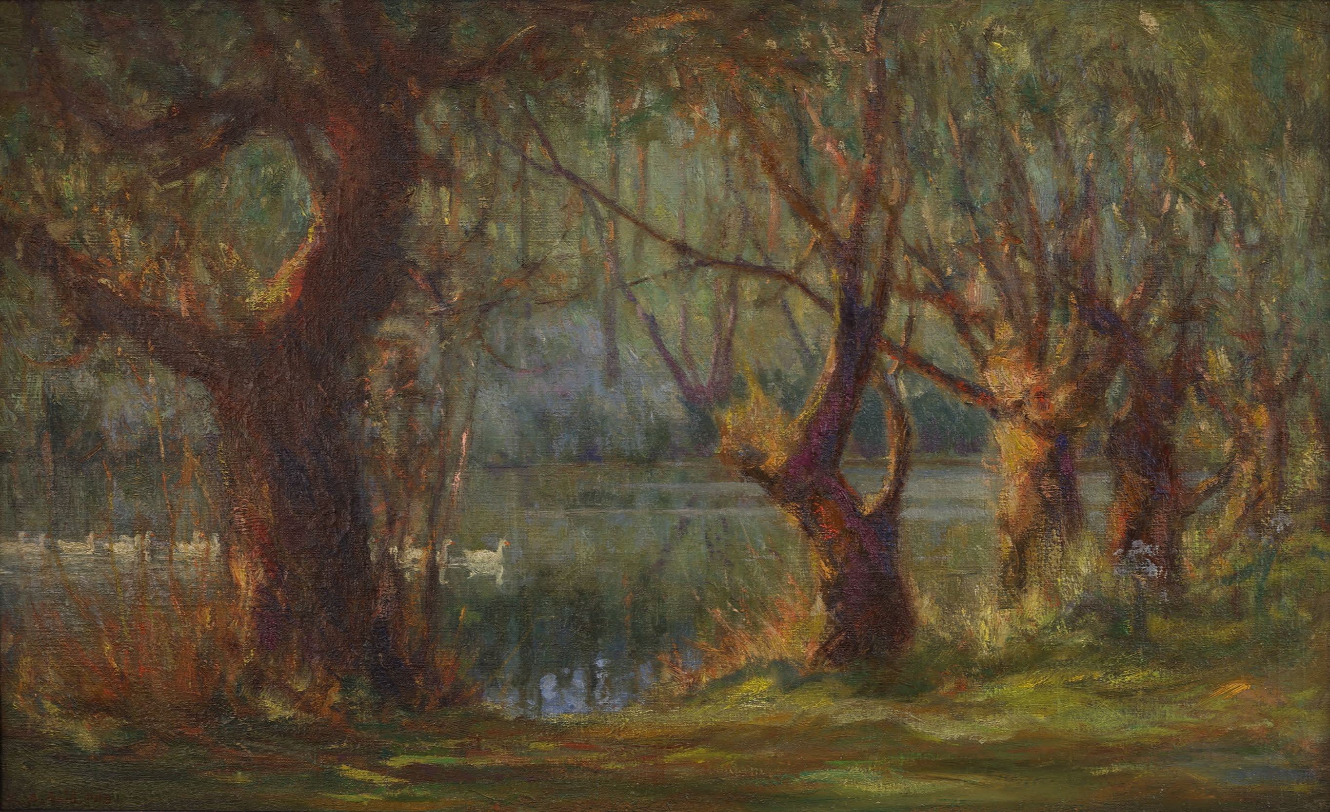 George Agnew Reid; Wychwood Park Pond, Toronto