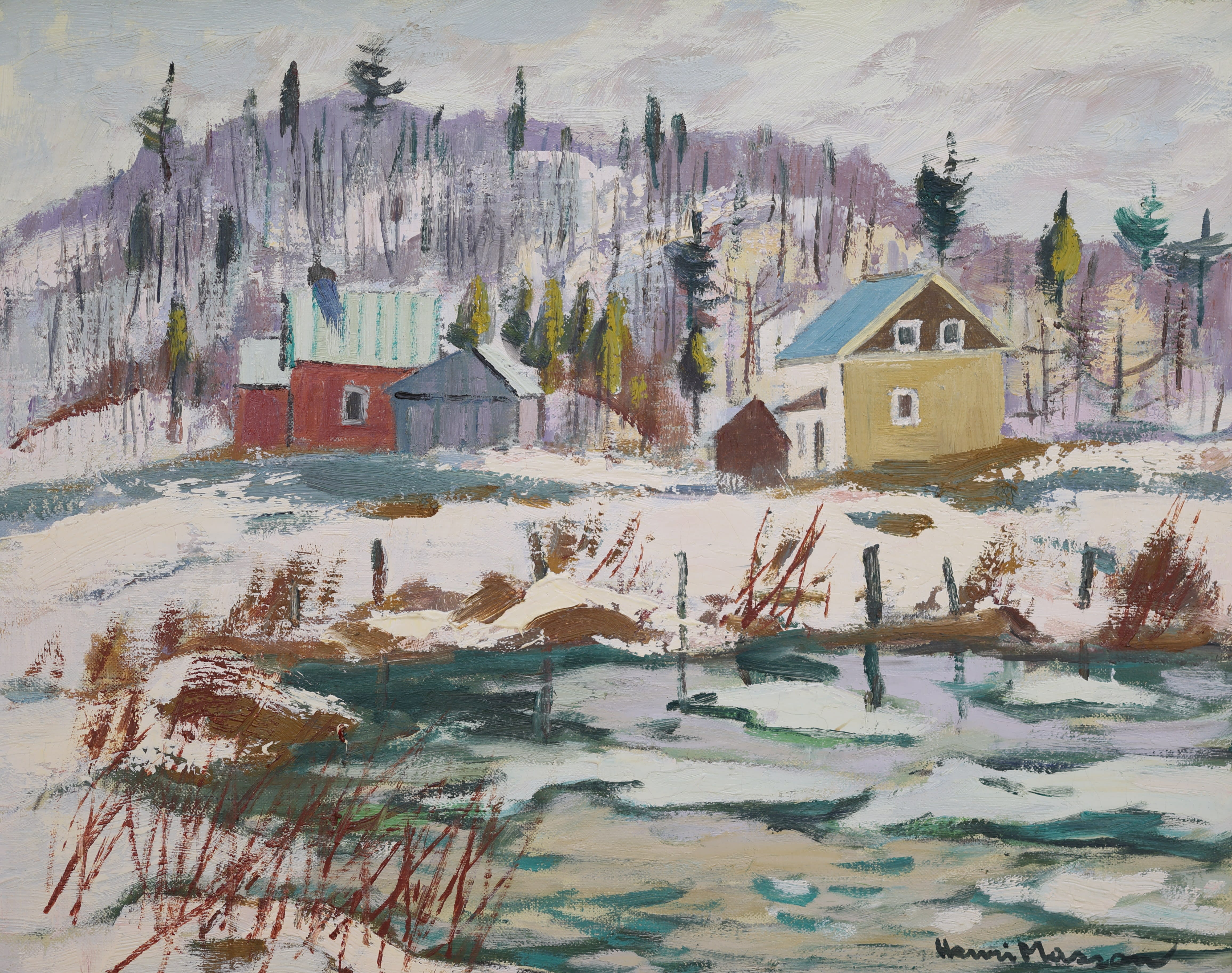 Henri Masson; End of Winter, Masham. Quebec