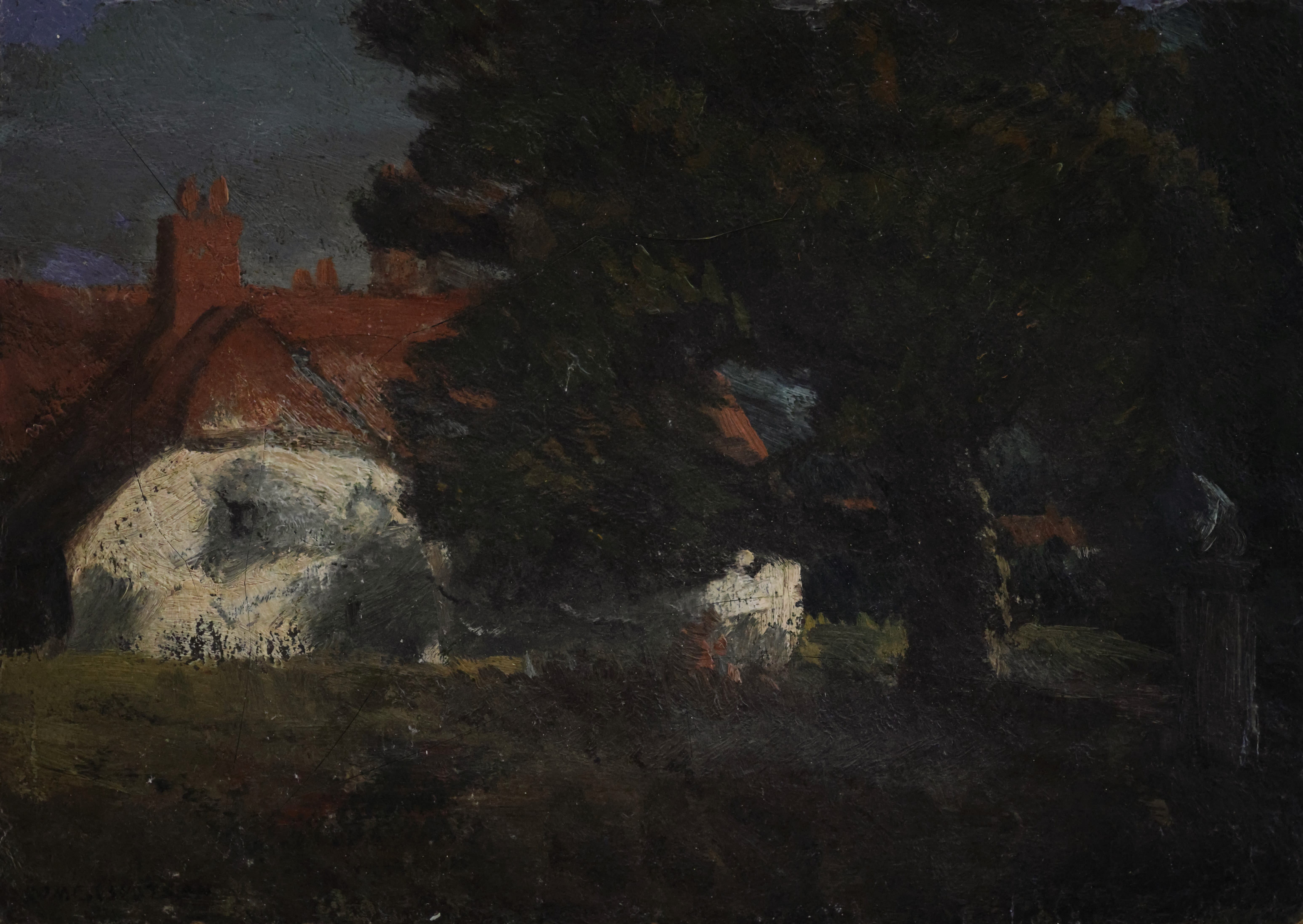 Homer Ransford Watson; Oak Tree and Farmhouse