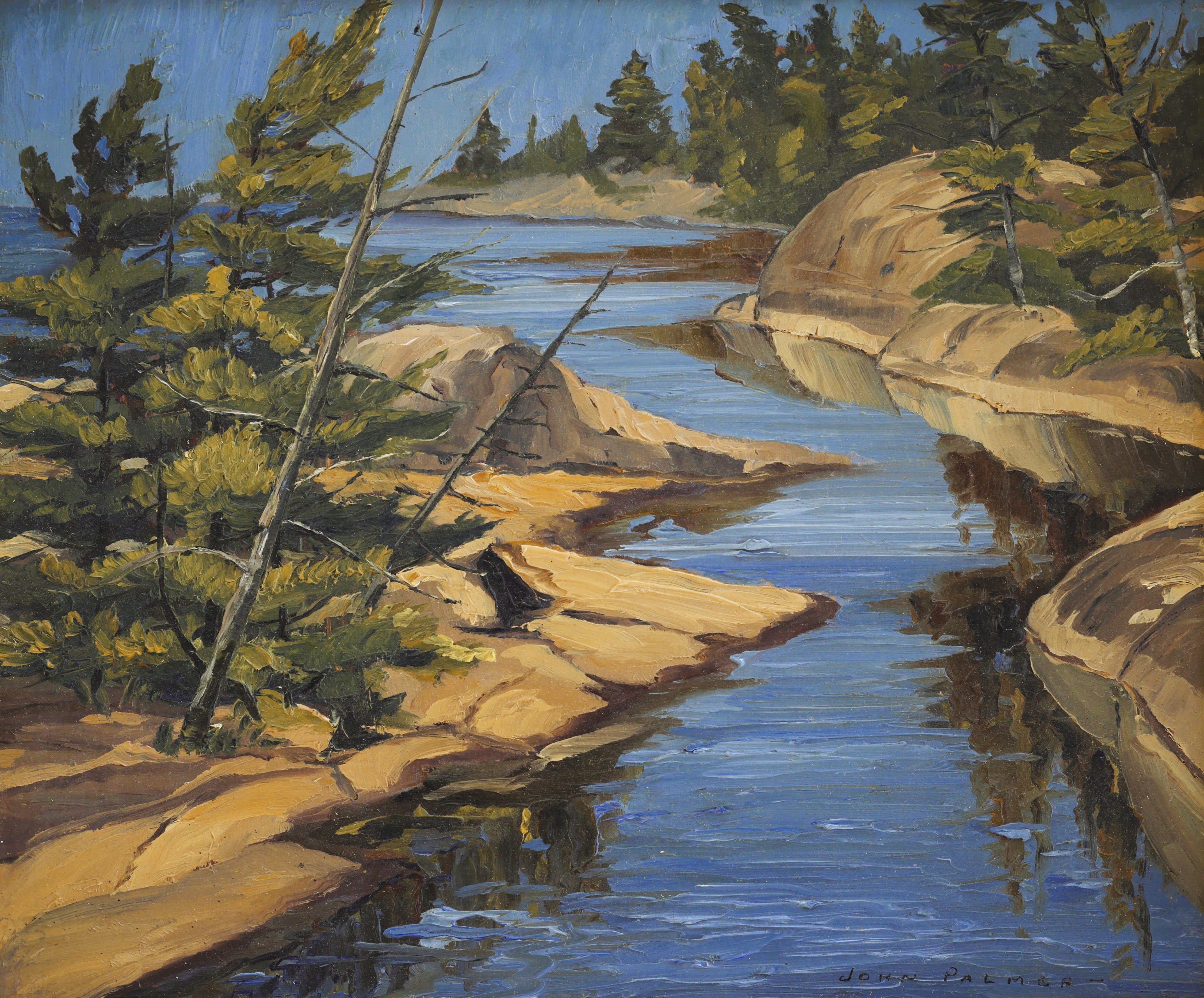 John Angus Palmer; Late Autumn Light Pointe au Baril