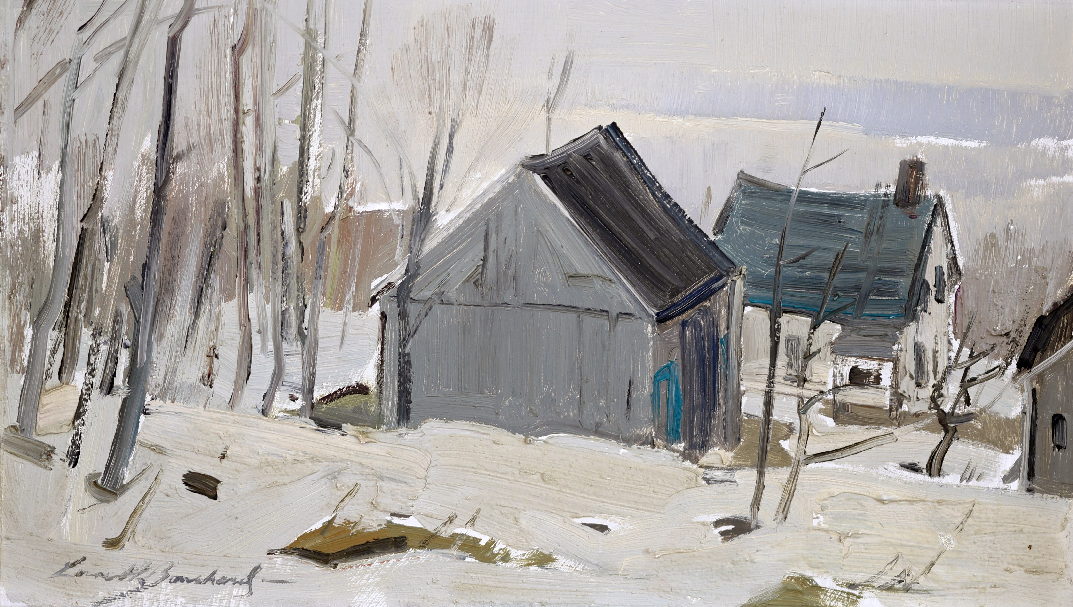 Lorne Bouchard; Rainy Day from Mont St. Hilaire, Quebec