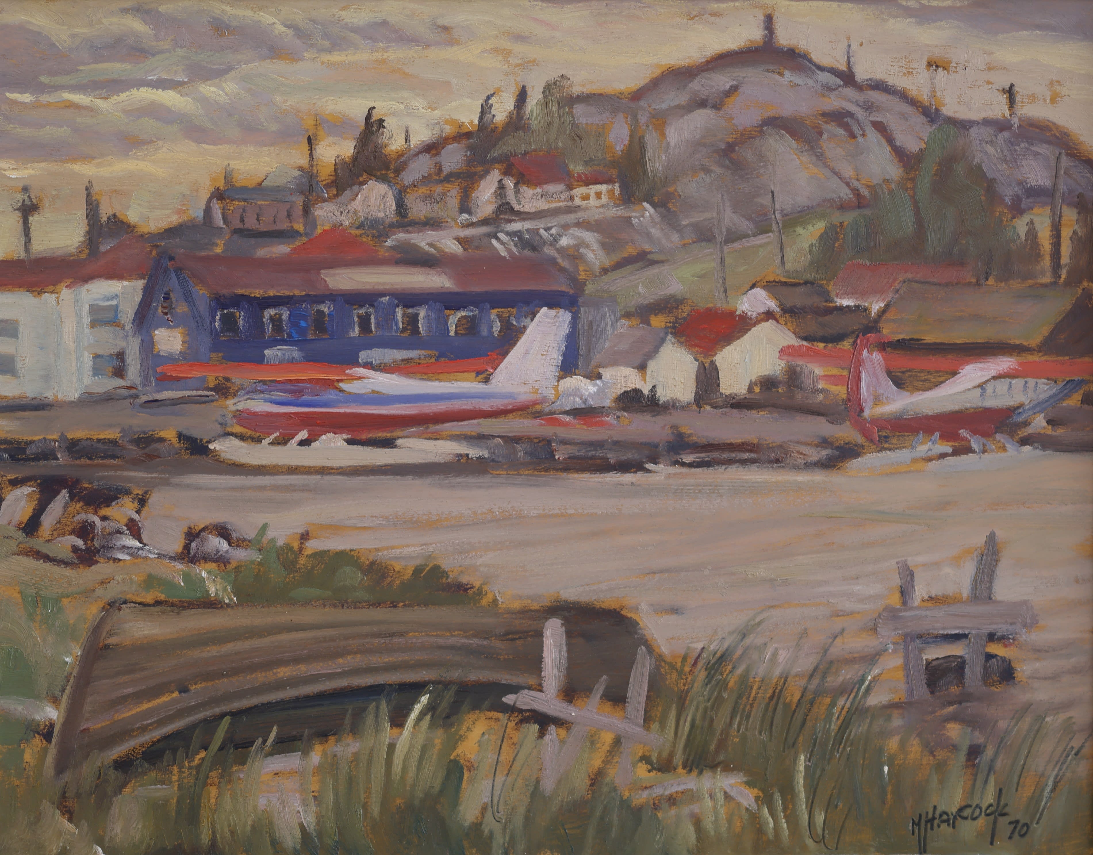 Maurice Haycock; Glimpse of Lower Town, Yellowknife