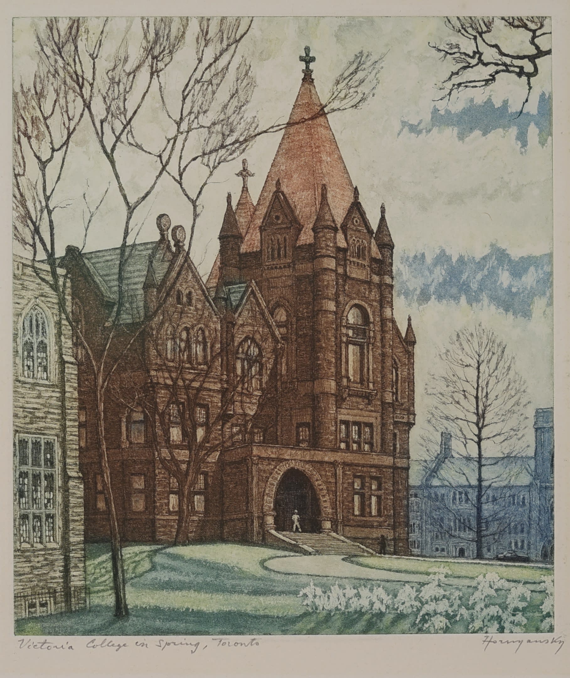 Nicholas Hornyansky; Victoria College in Spring, Toronto