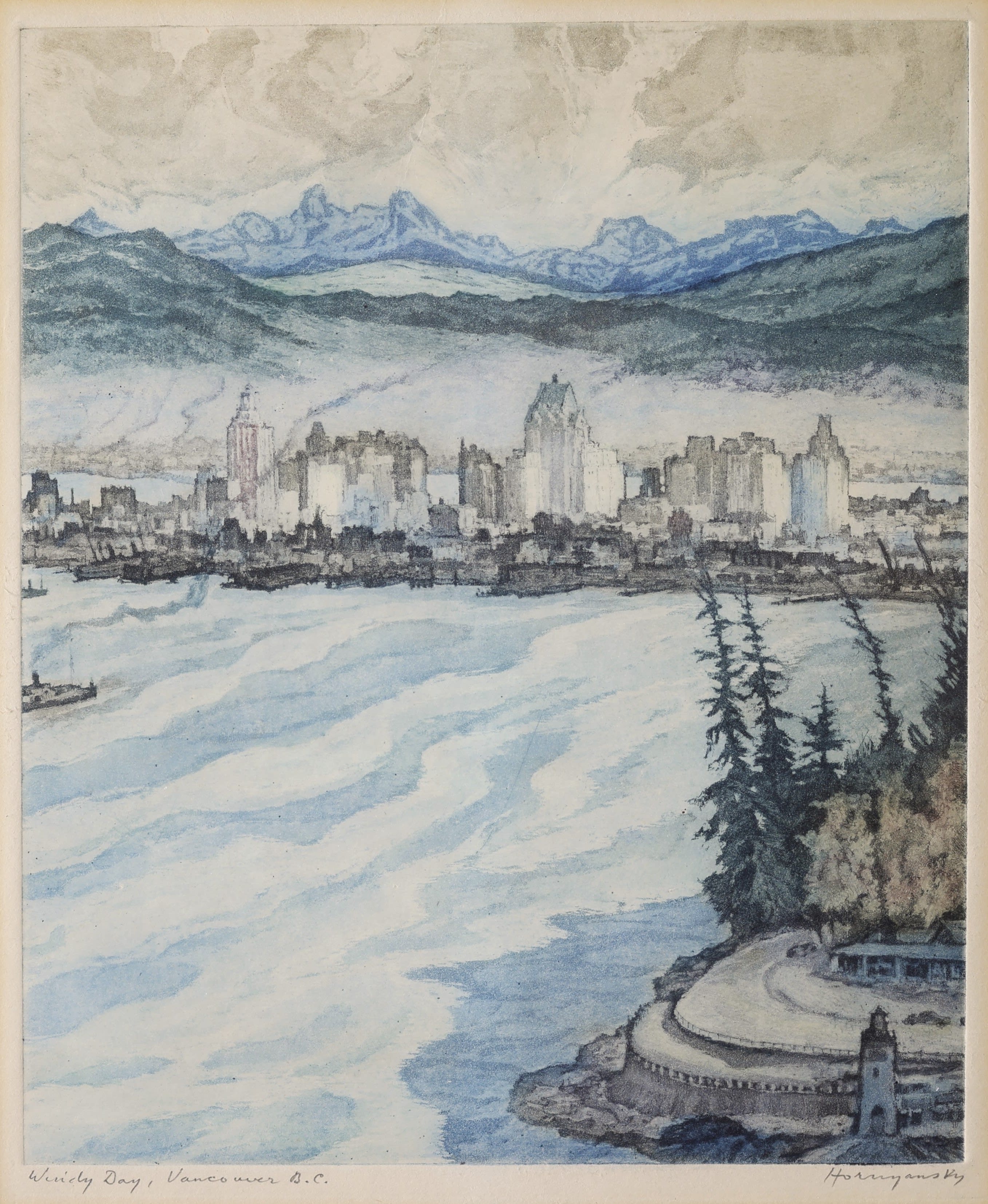 Nicholas Hornyansky; Windy Day, Vancouver, BC 