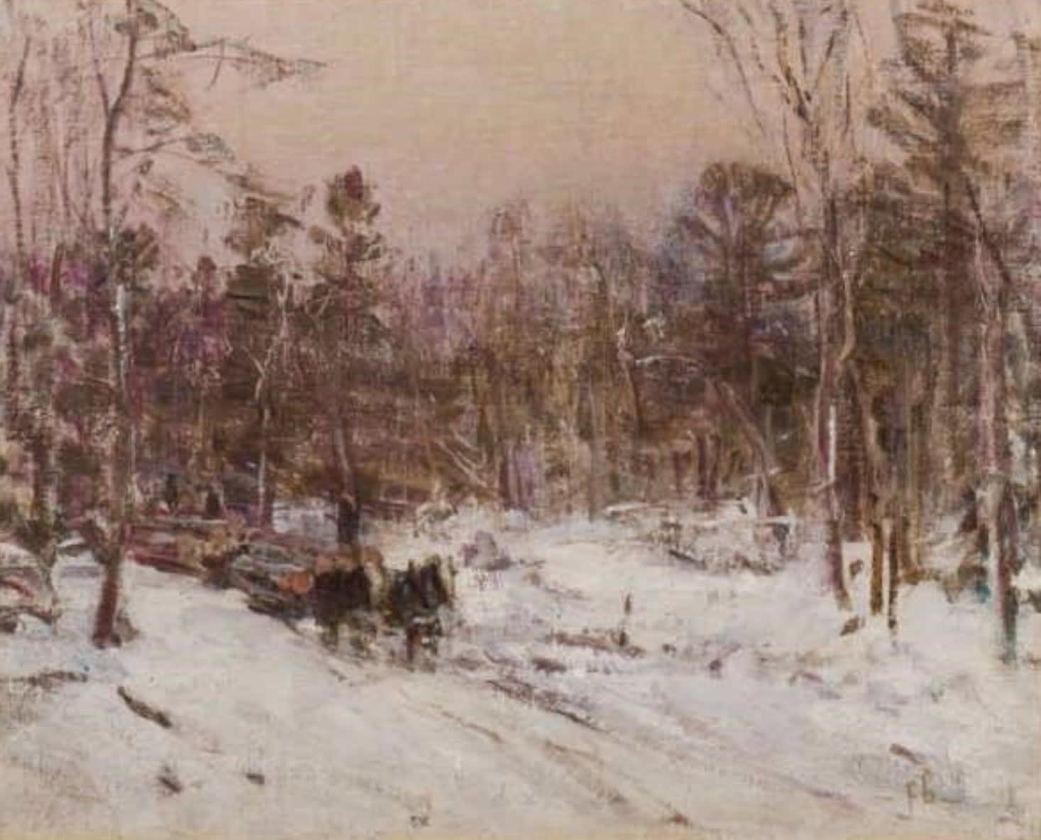 Peleg Franklin Brownell; Pulling the Logs