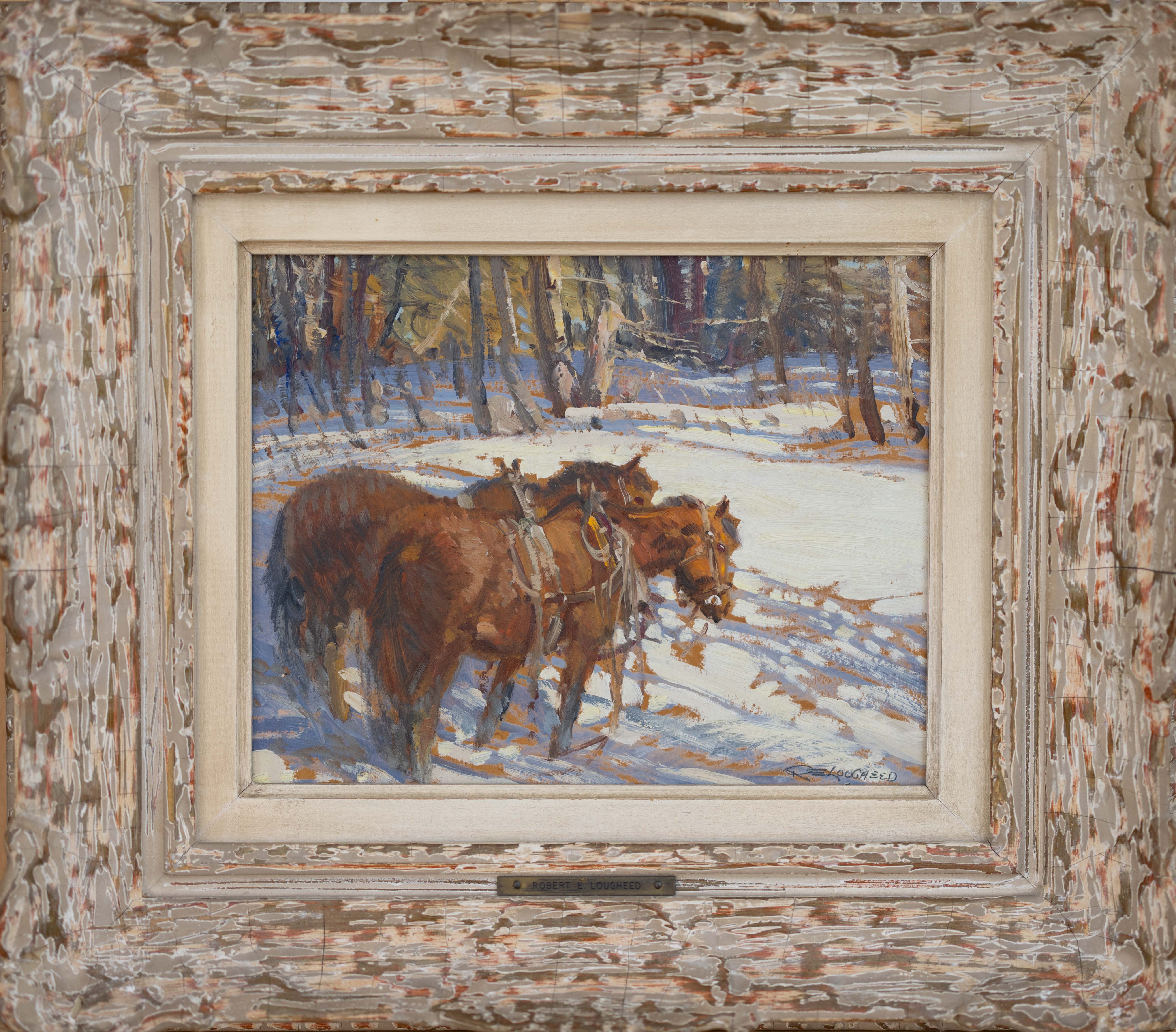 Robert Lougheed; Logging Team, Near Lachute, Quebec