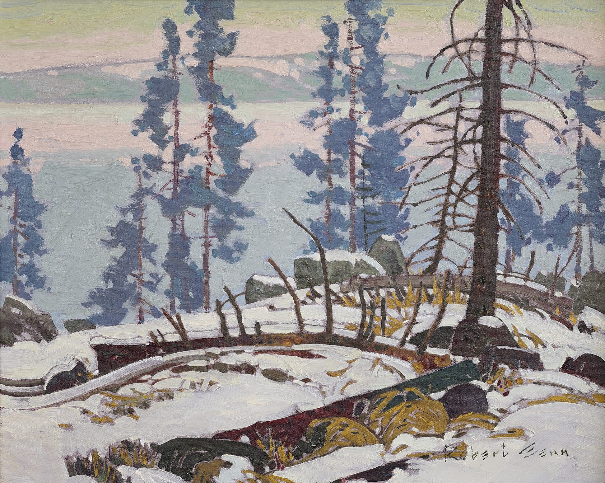 Robert Genn; Above Okanogan Lake