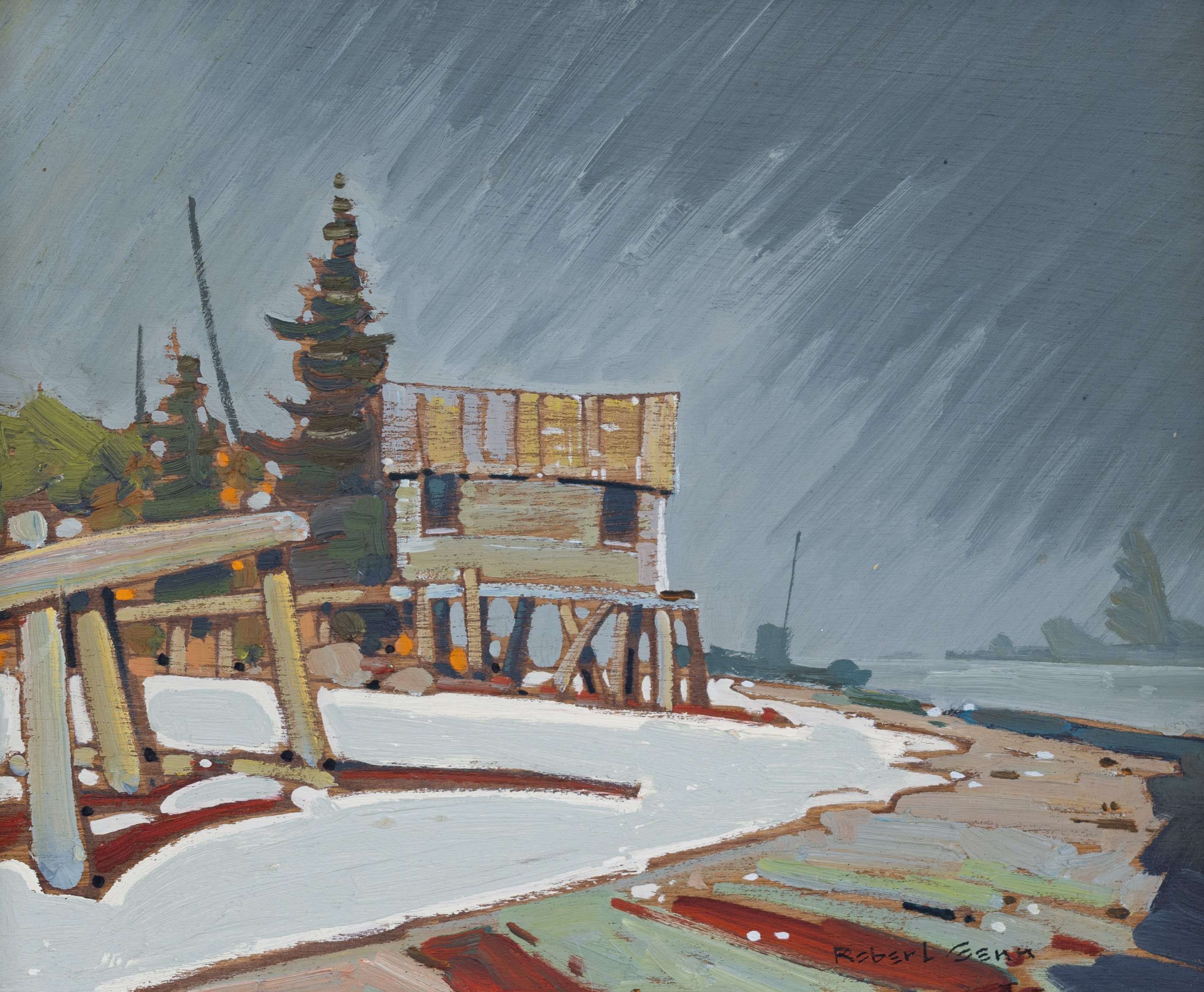 Robert Genn; Rain at Blunden Harbour