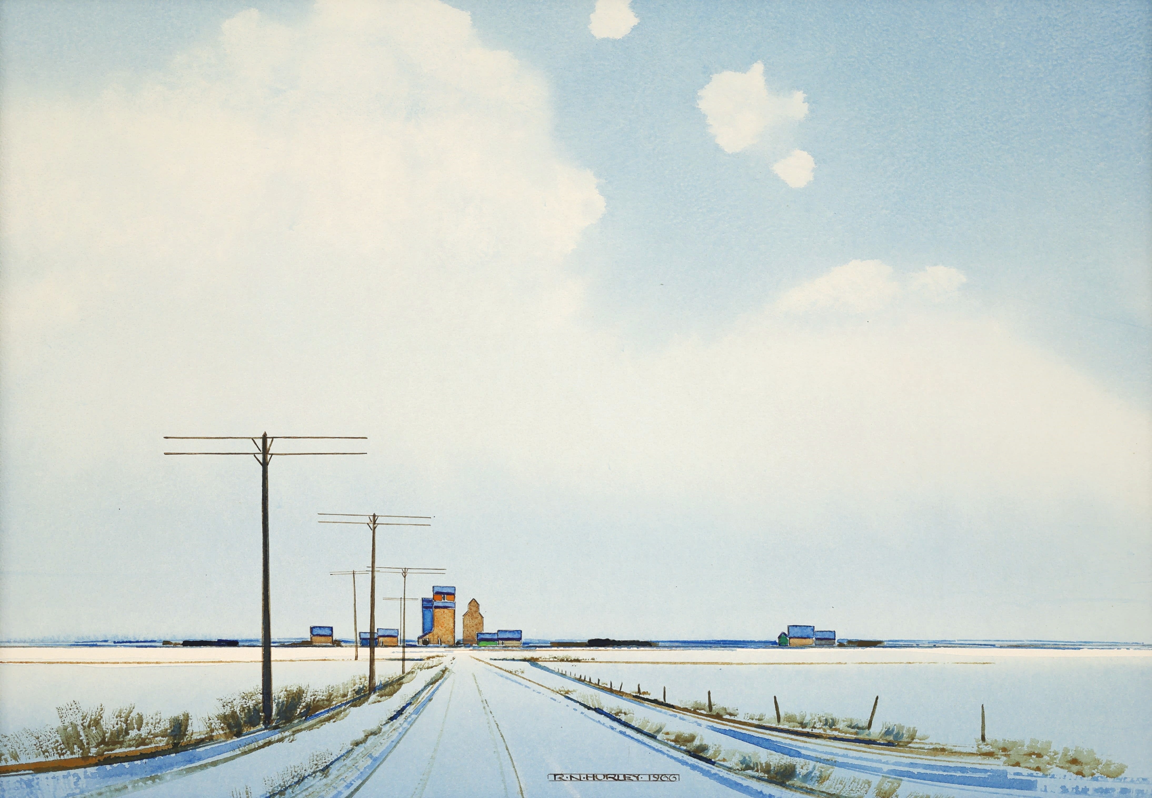 Robert Newton Hurley; Quiet Prairie Winter