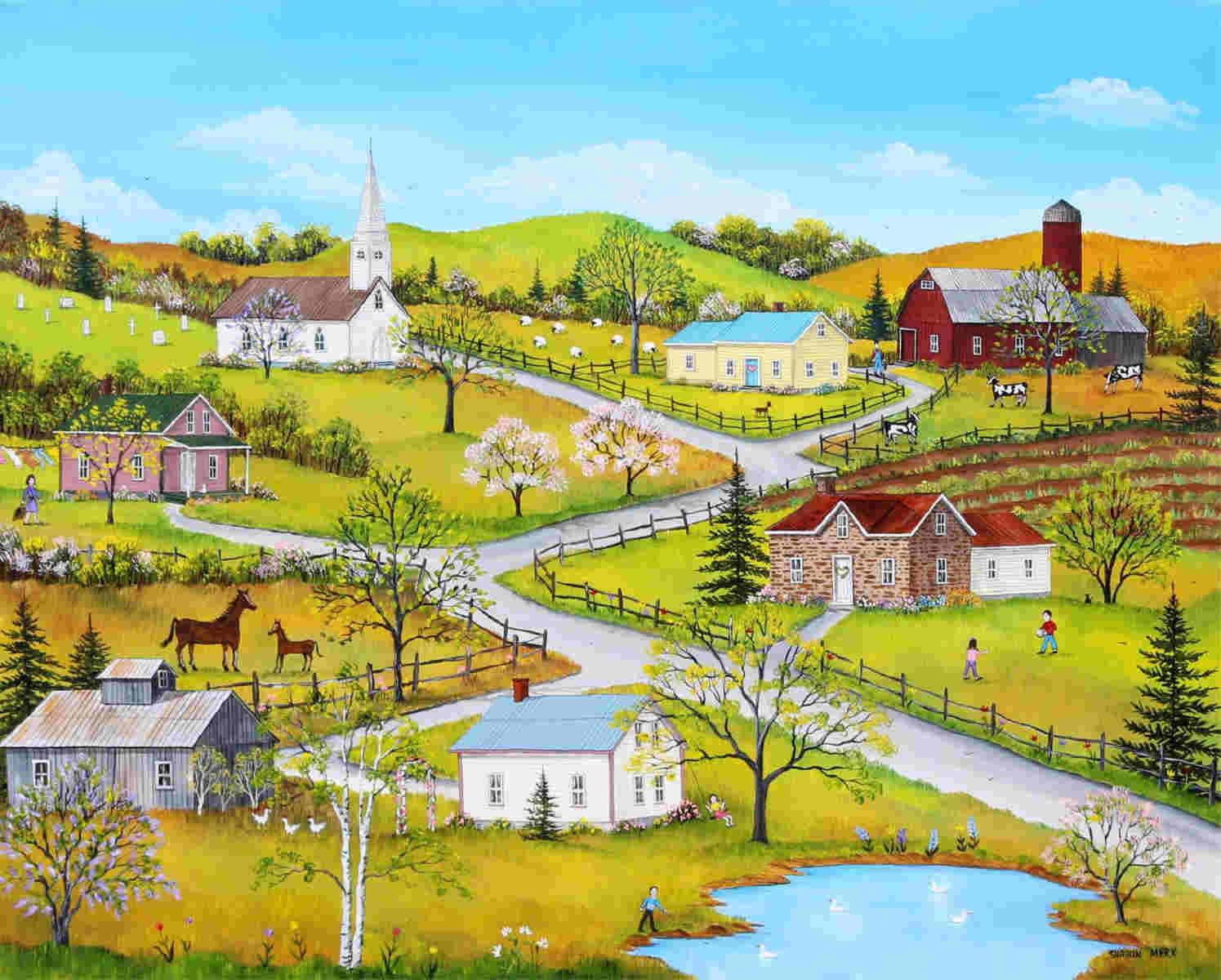 Sharon Mark; The Countryside in Spring