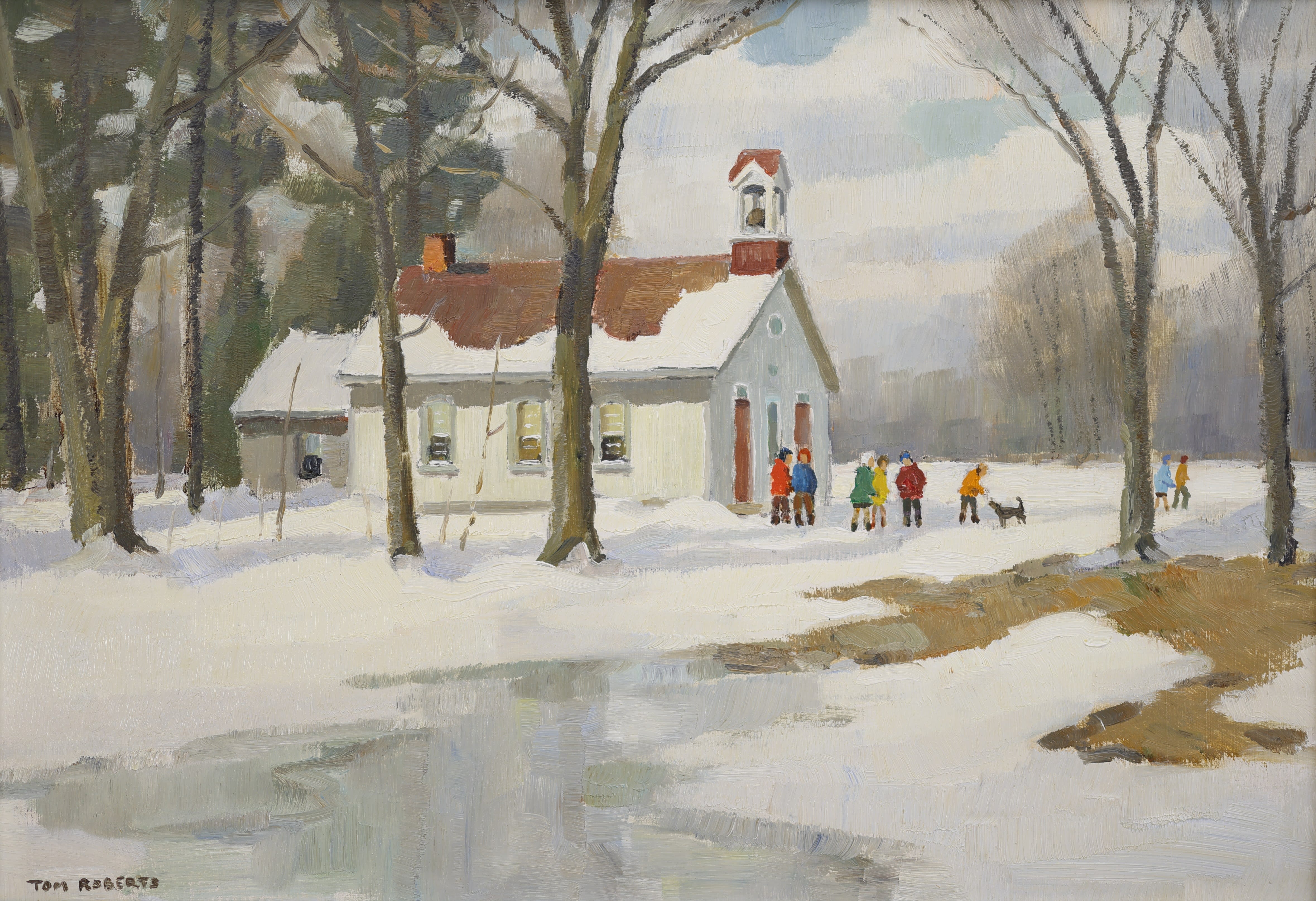 Tom Roberts; Sunny March Day, German Mills School