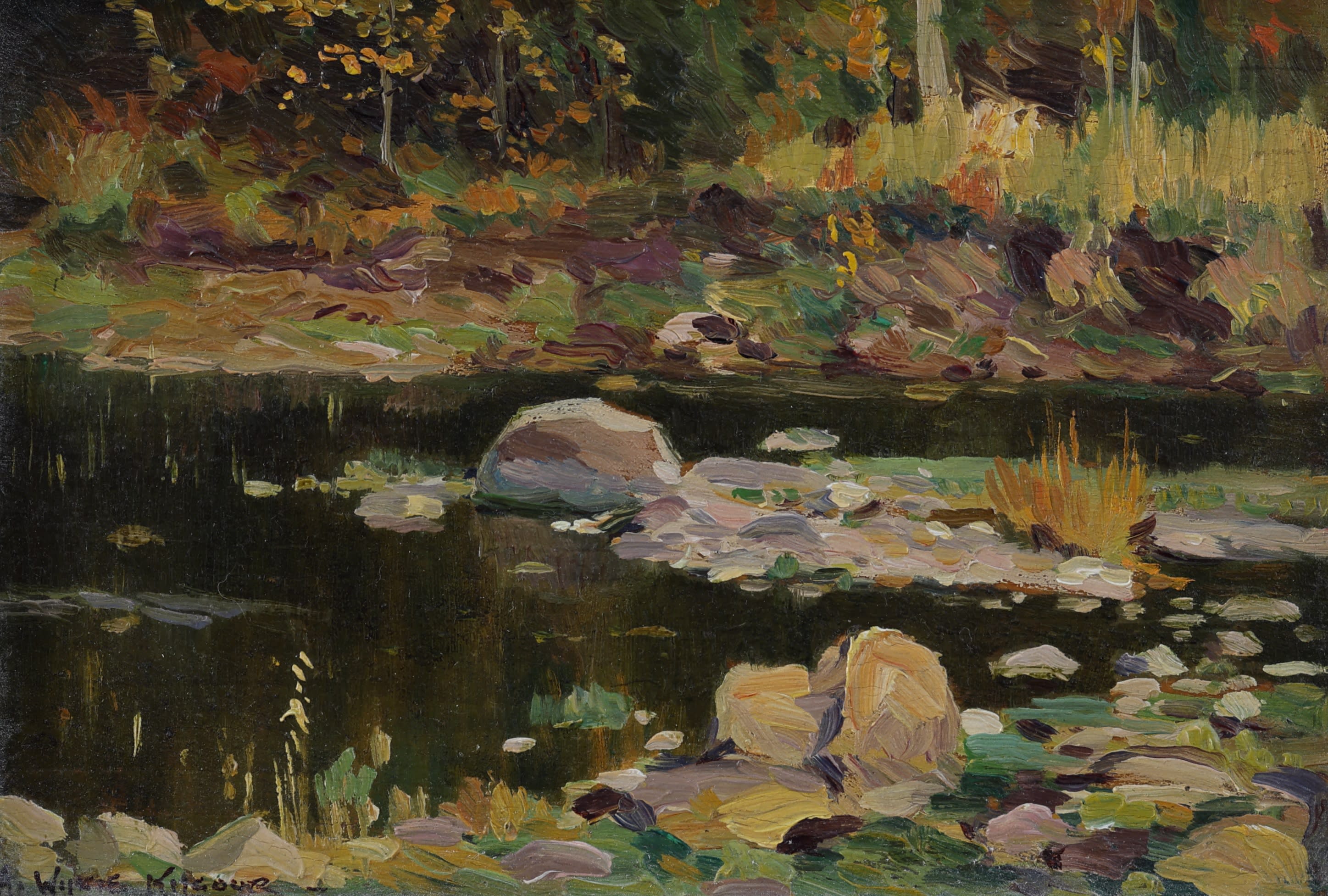 Wilkie Kilgour; Autumn Pond