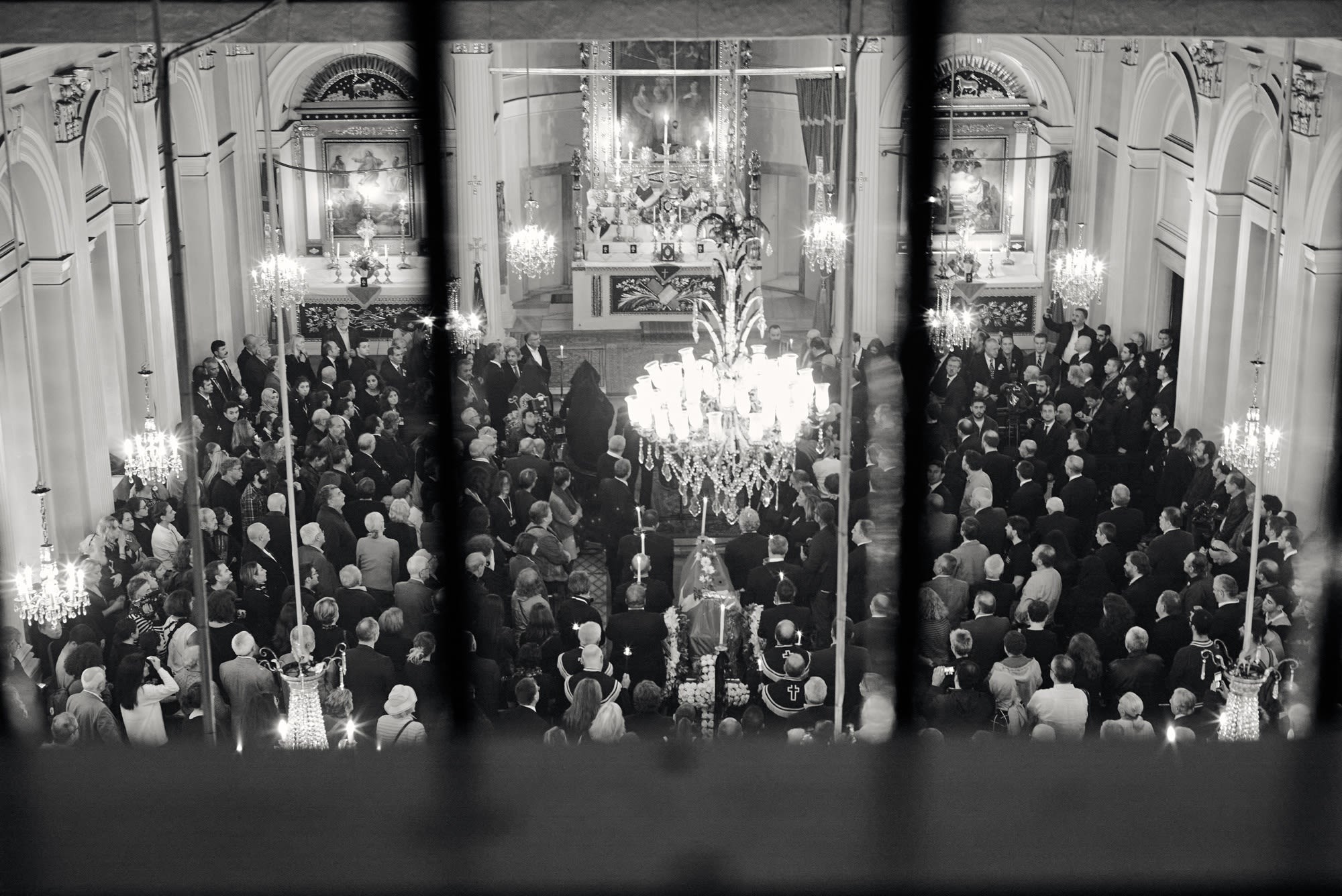 Last farewell to Ara GÜLER: The farewell ceremony was held at Beyoğlu Three Horan Church.