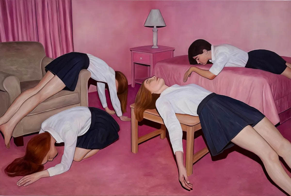 Is It Too Much To Say I Want It Back, 2025, Oil on Canvas, 101.6 × 152.4 cm © Tallulah Dirnfeld